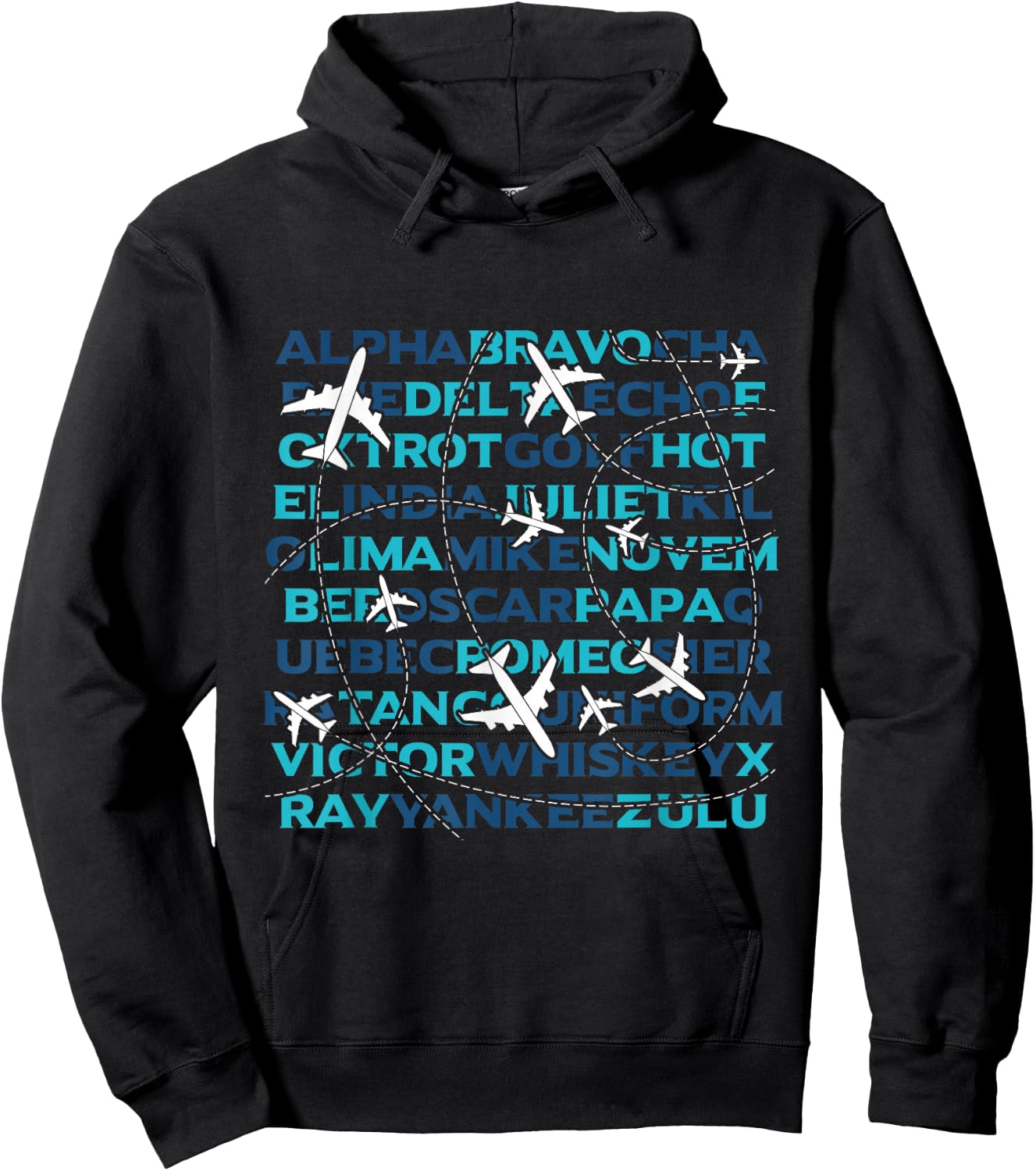 Airplane Plane Flight Sky Aviation Men Boys Kids Gift Pilot Hoodie - Hoodie | Black