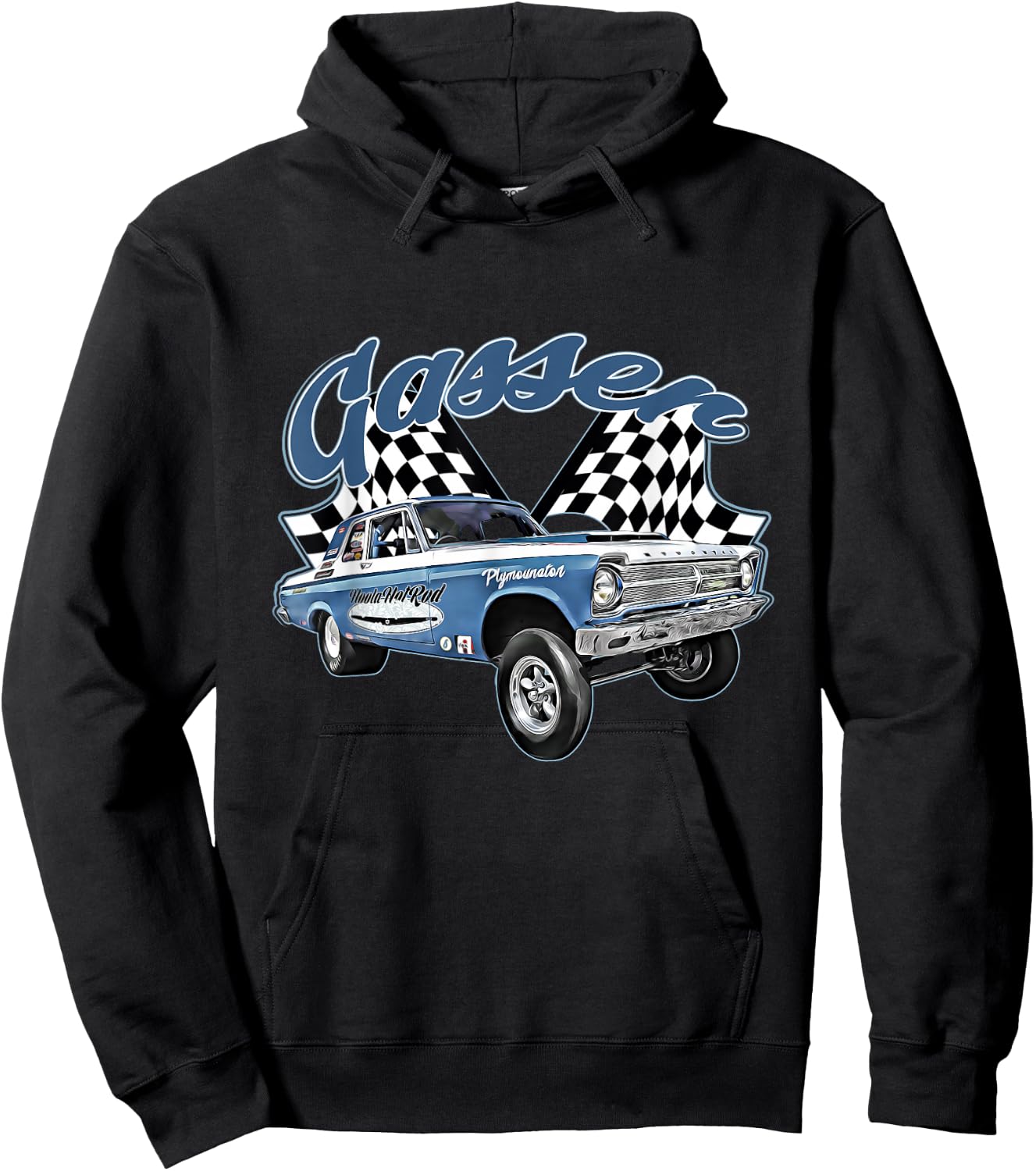 1965 Belvedere Gasser,Dragster,Dragrace,Hot Rod,Muscle Car Hoodie - Hoodie | Black