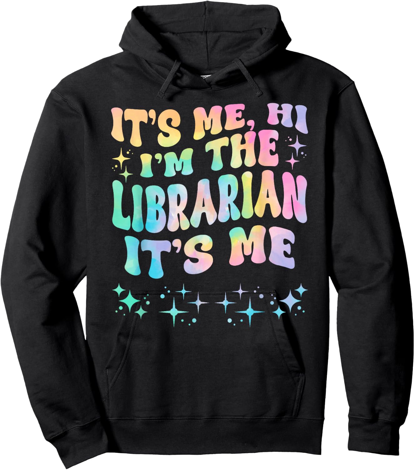 It's Me Hi I'm The Librarian It's Me Hoodie - Hoodie | Black