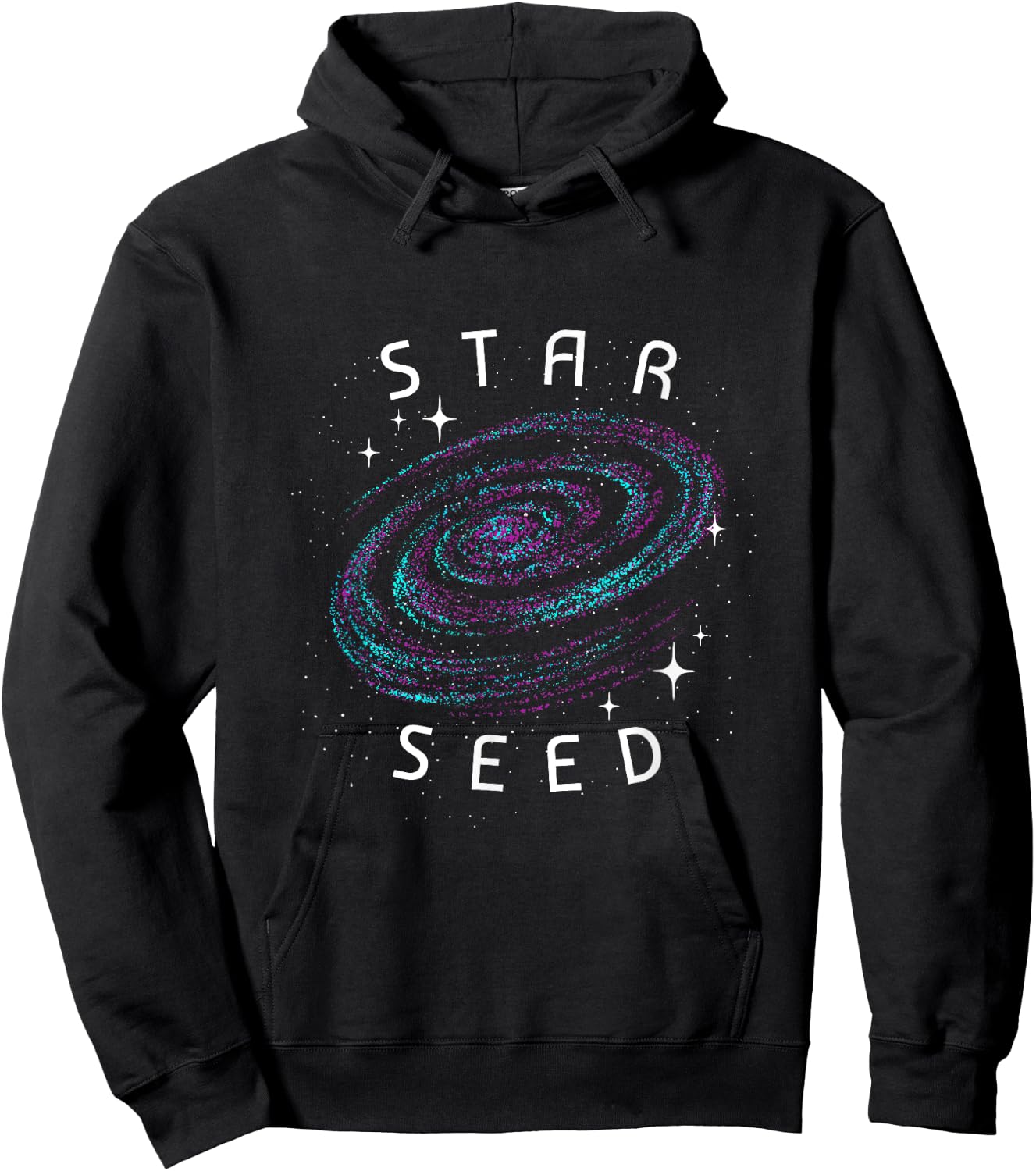 Aesthetic Galaxy Nebula Universe Indigo Starseed Hoodie - Hoodie | Black