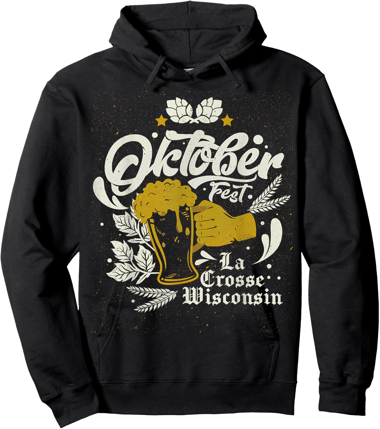 Oktoberfest La Crosse Wisconsin Octoberfest Beer Lovers Hoodie - Hoodie | Black