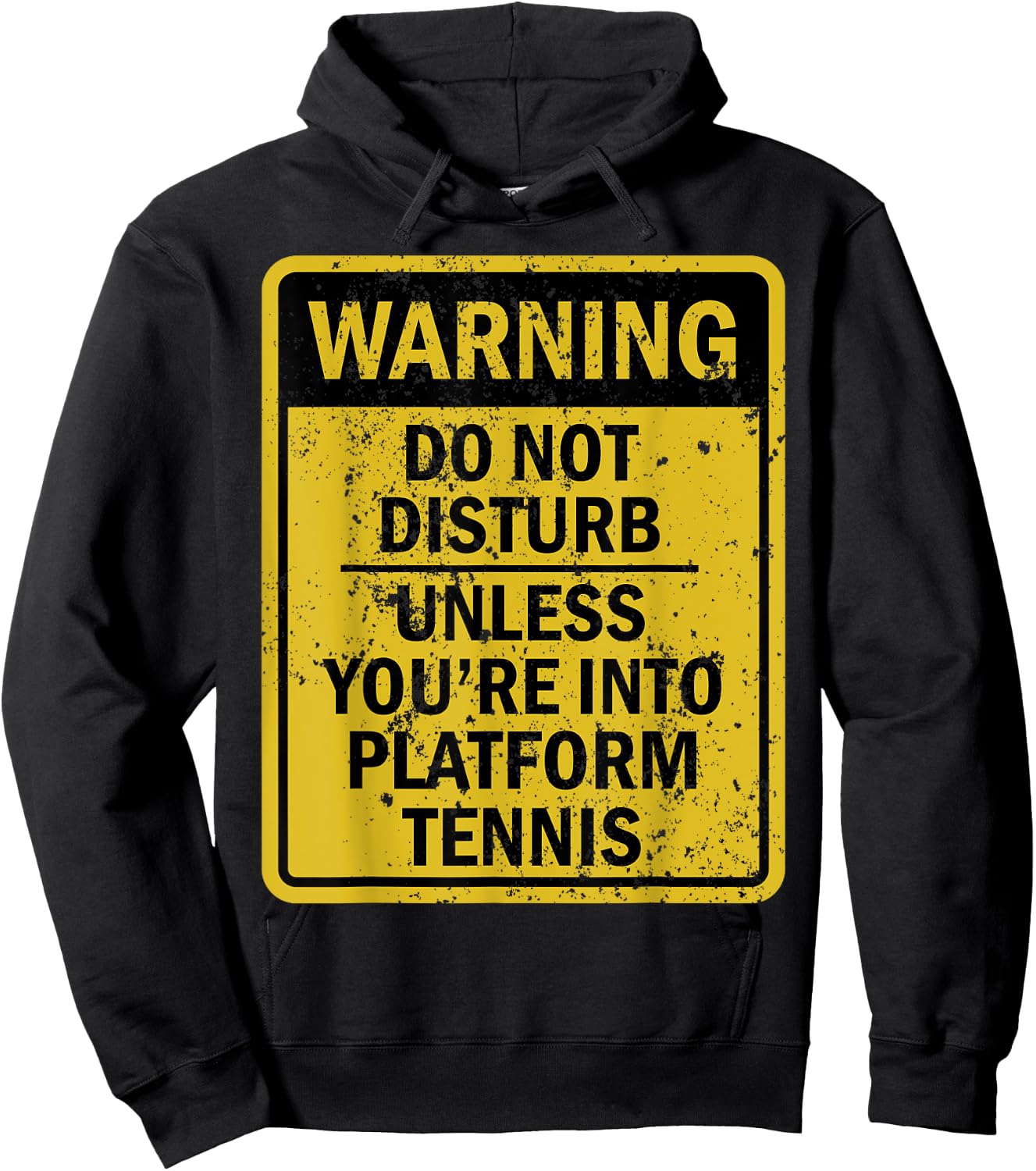 Funny PLATFORM TENNIS Sports Themed Birthday Party Hoodie - Hoodie | Black