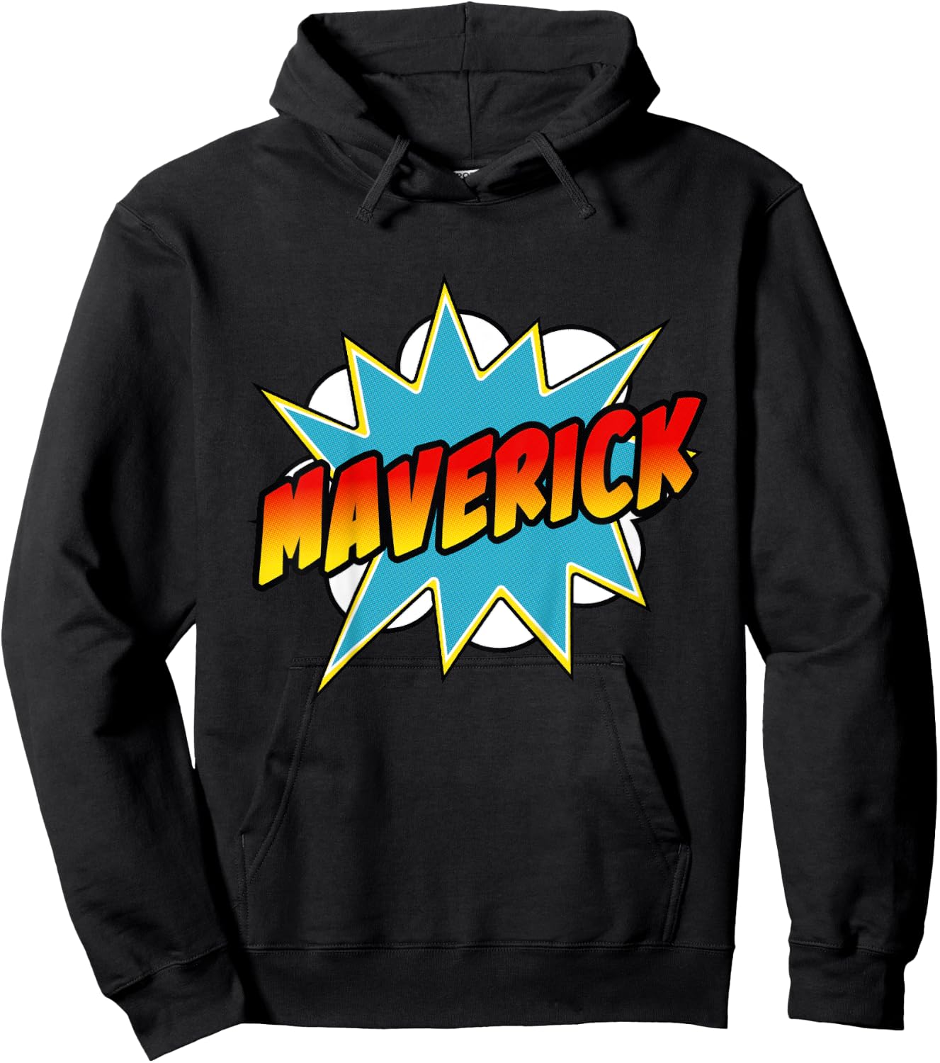 Kids Boys Maverick Comic Book Superhero Name Hoodie - Hoodie | Black