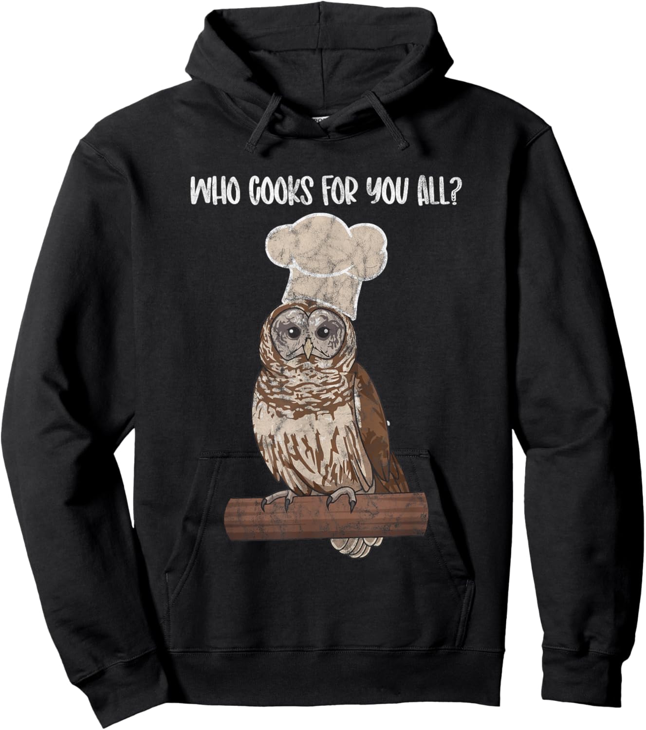 Who Cooks For You All owl lovers Hoodie - Hoodie | Black