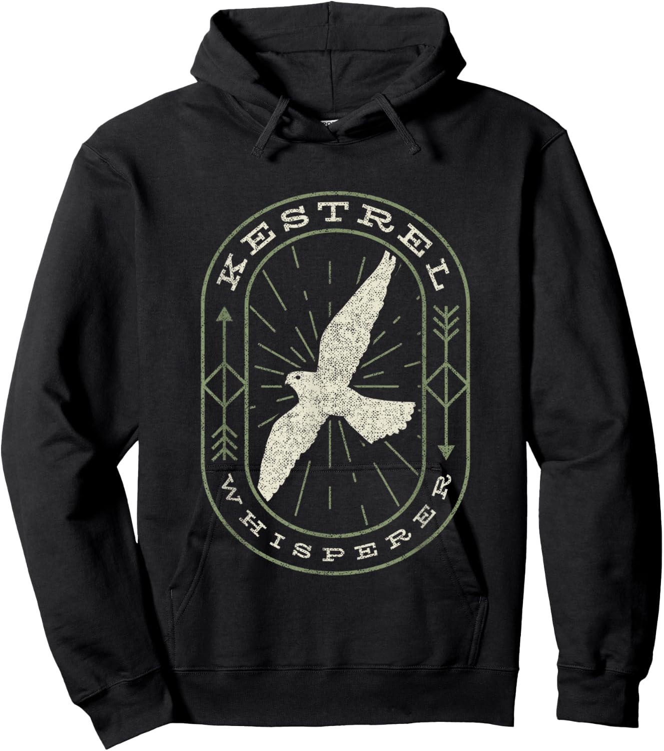 Kestrel Whisperer - Funny Birding Hoodie - Hoodie | Black