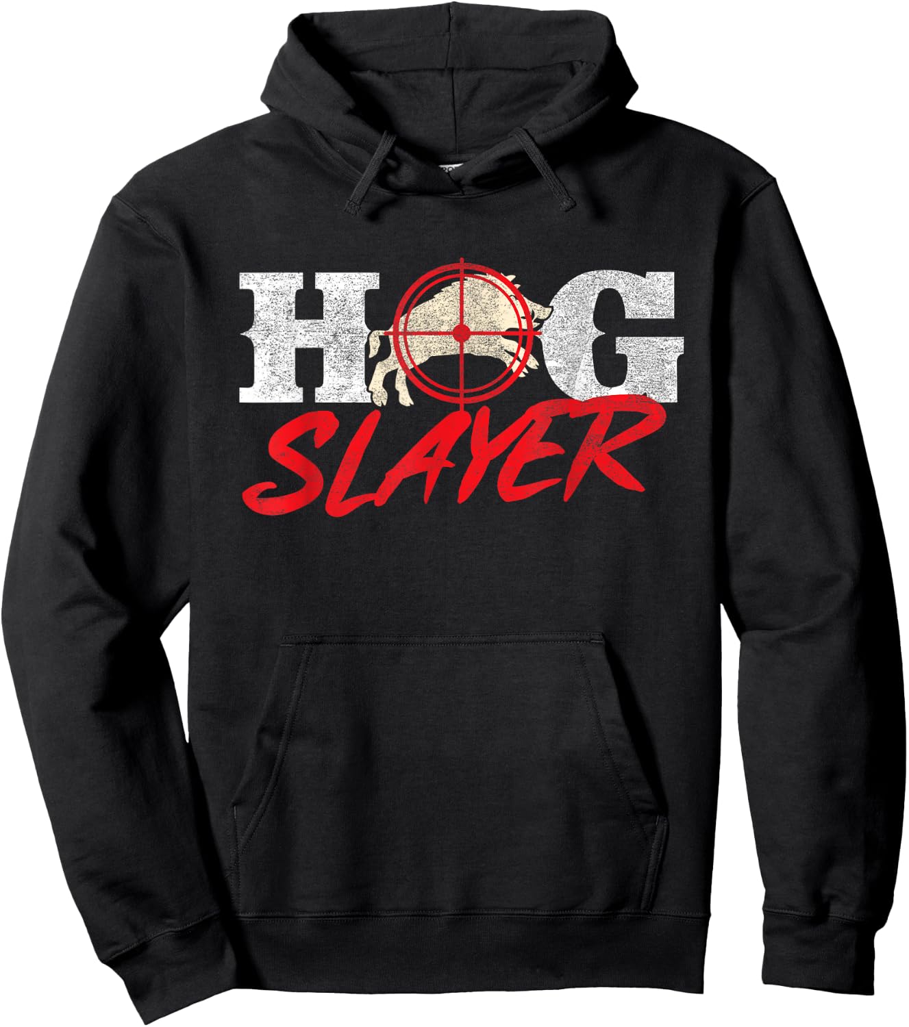 Hog Slayer - Boar Hunting Wild Hog Hunter Hoodie - Hoodie | Black