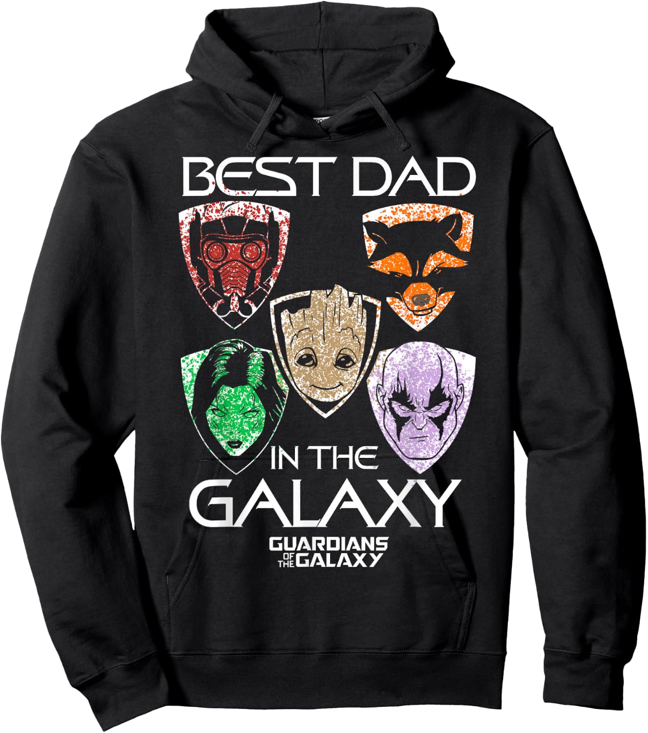 Marvel Guardians of The Galaxy Best Dad Father's Day Hoodie - Hoodie | Black