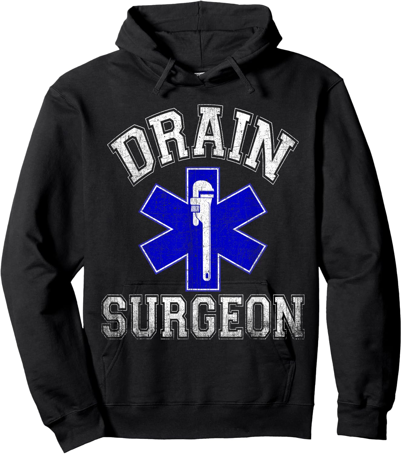 Drain Surgeon Funny Plumber and Pipefitter Hoodie - Hoodie | Black