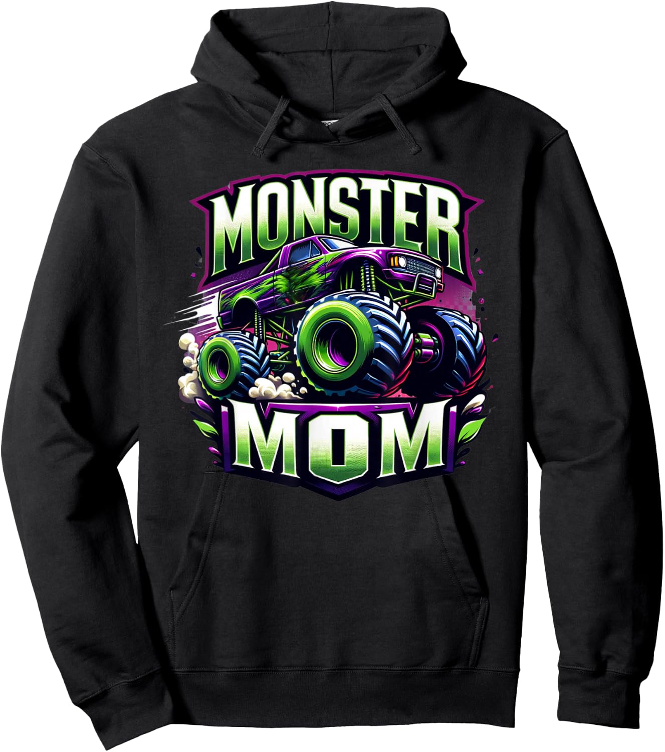 Monster Truck Race Racer Driver Mom Mother's Day Hoodie - Hoodie | Black