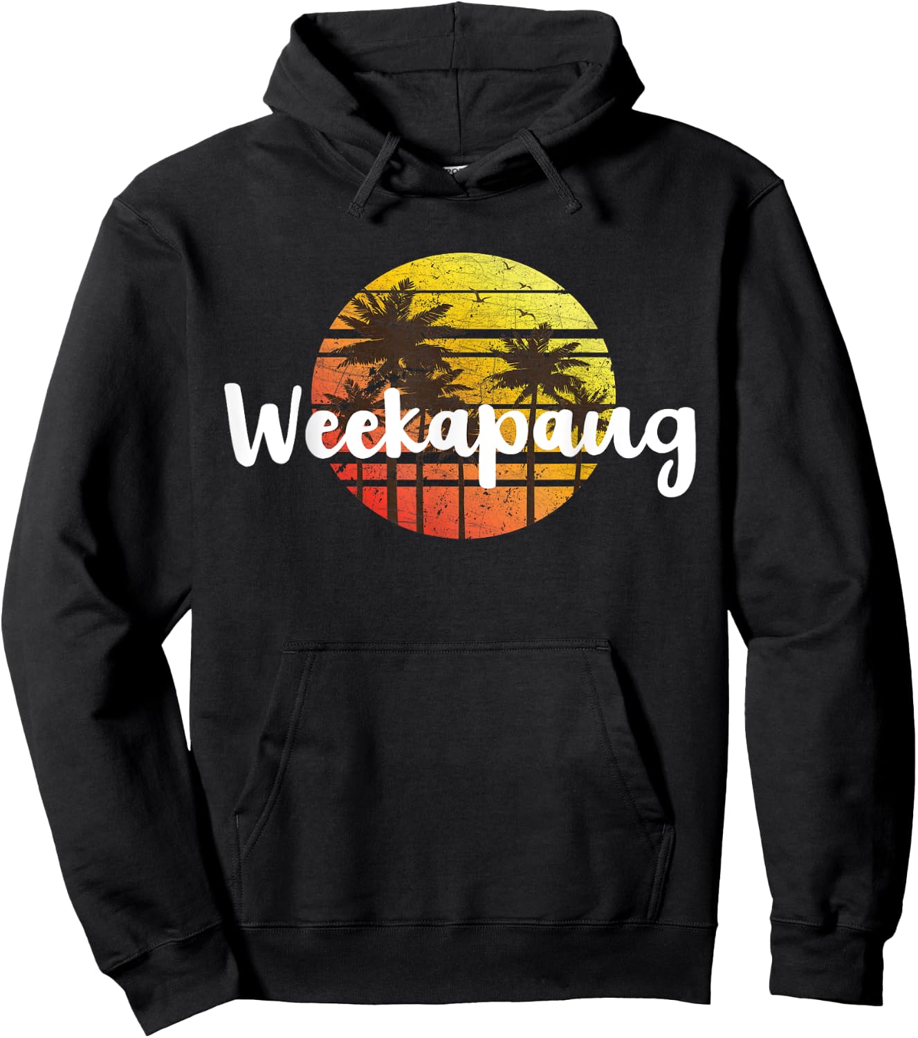 WEEKAPAUG Beach Sunset Vacation Souvenir Shirt Women Kids Hoodie - Hoodie | Black