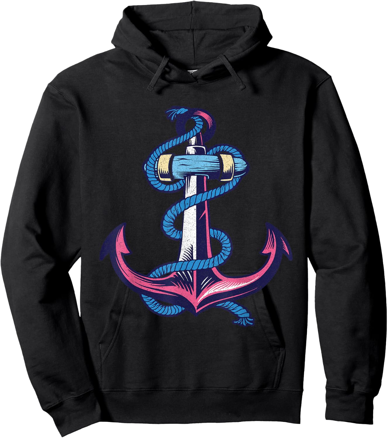 Anchor Nautical Anchor Hoodie - Hoodie | Black