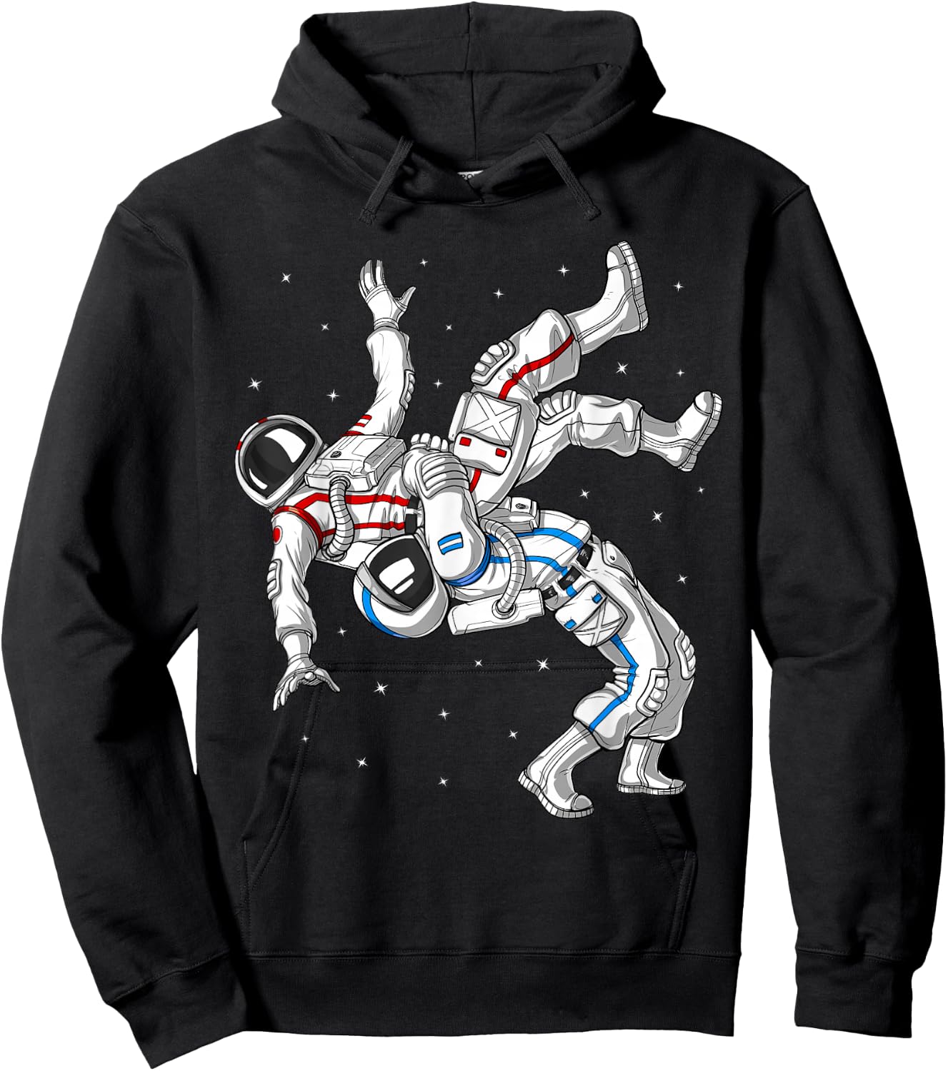 Astronauts Wrestling Jiu-Jitsu Judo Martial Arts Wrestlers Hoodie - Hoodie | Black