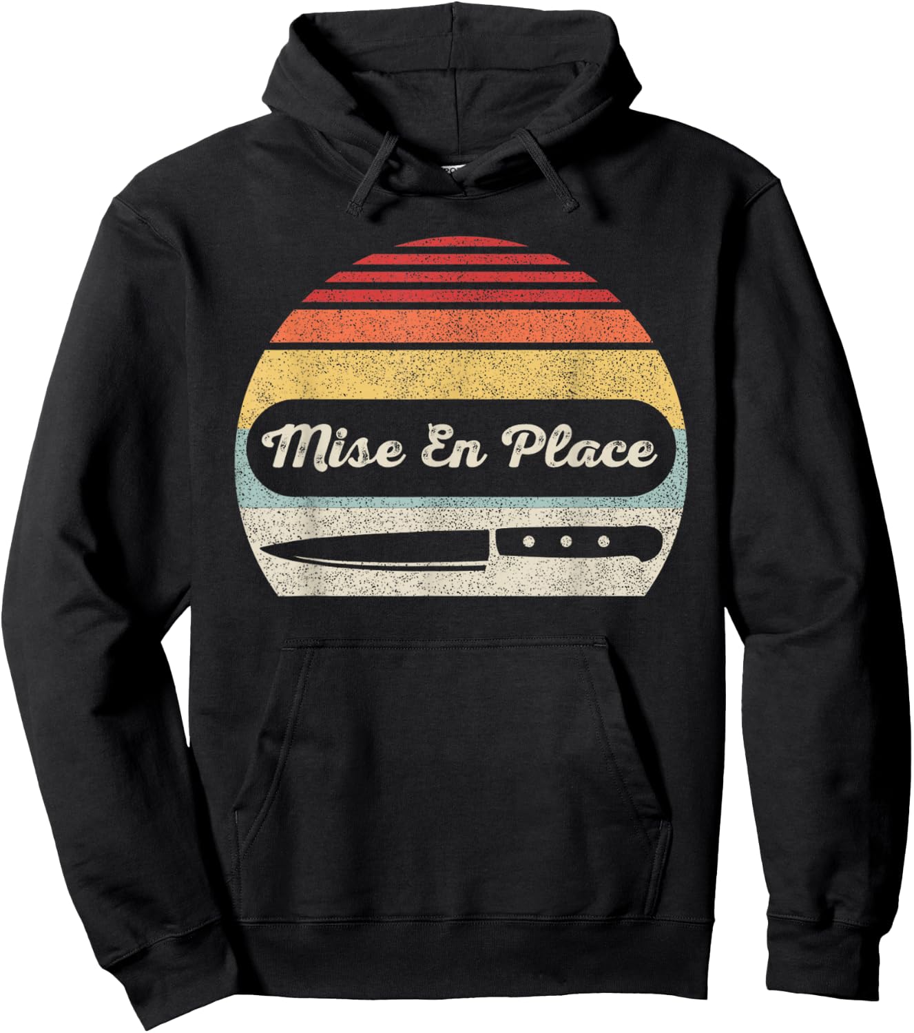 Vintage Retro Chef Shirt Mise En Place Cooking Enthusiast Hoodie - Hoodie | Black
