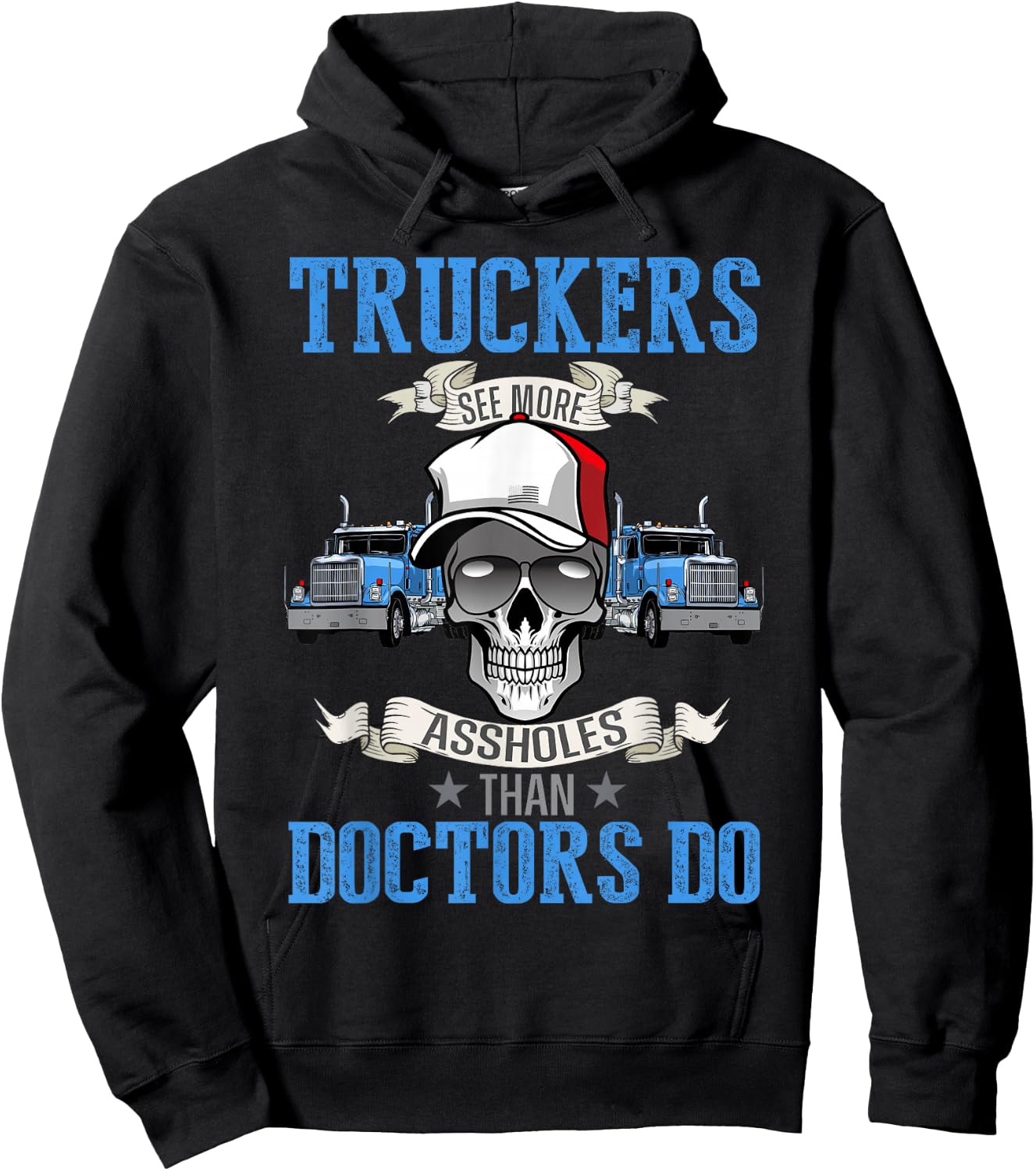 Funny trucker T shirt, Semi Truck Driver | Dad Fathers Day Hoodie - Hoodie | Black