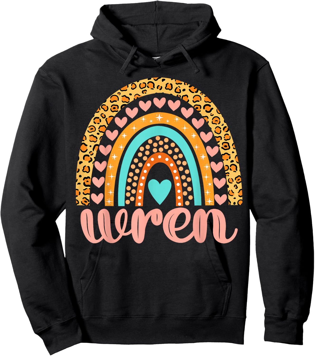 Wren Wren Name Birthday Shirt Gift Hoodie - Hoodie | Black