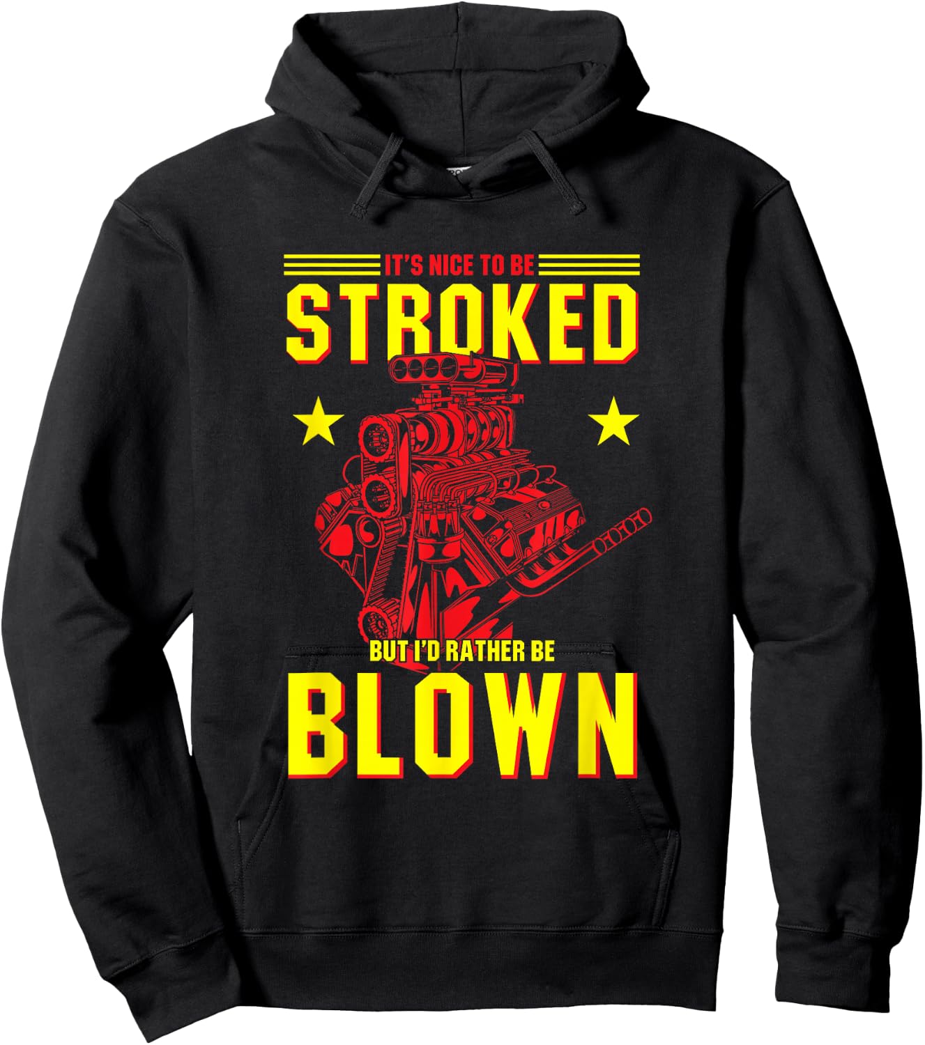 Funny Motor Racing Quote Mechanic Engine Hoodie - Hoodie | Black