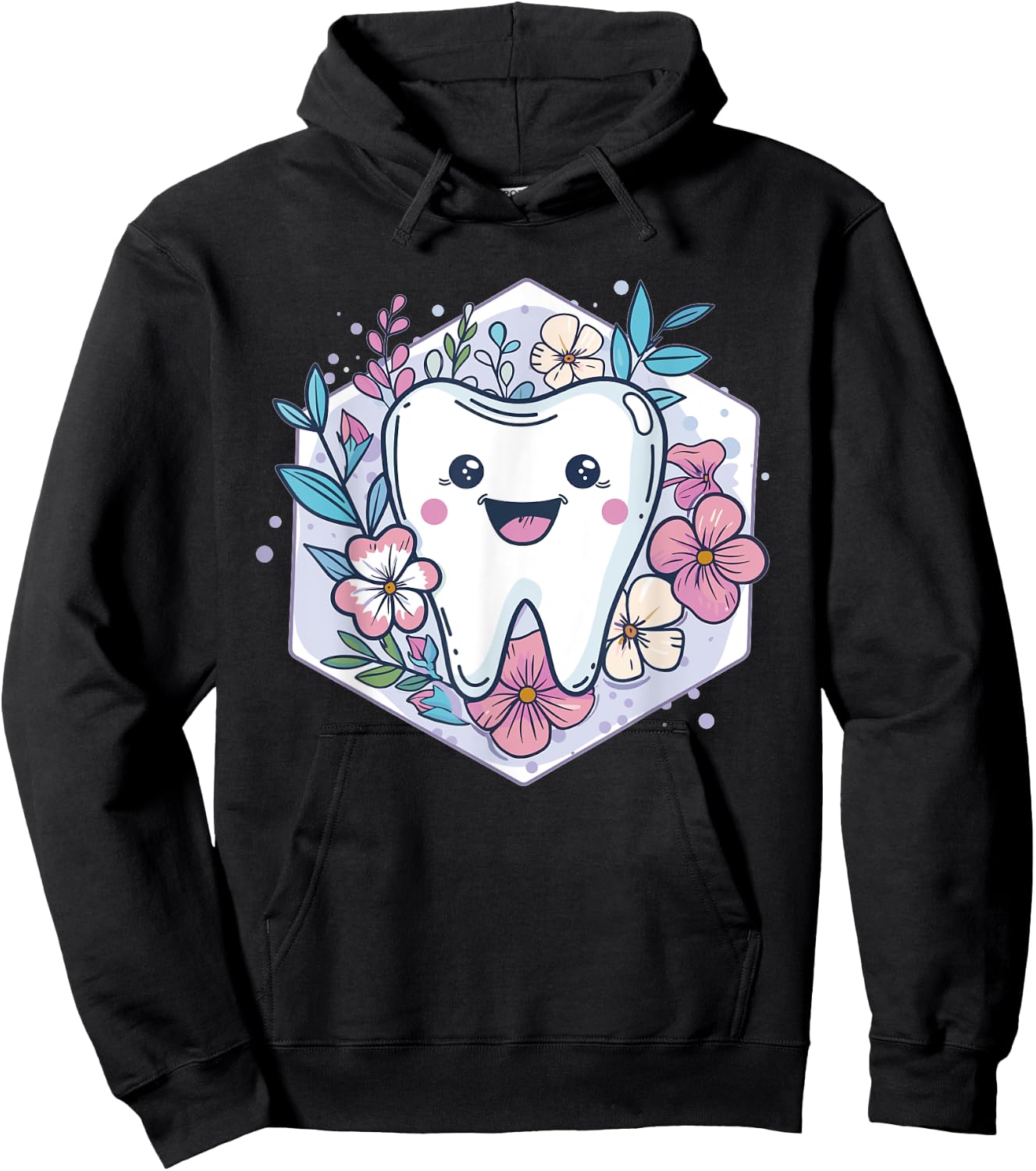 Cute Tooth I Kids Tooth Hoodie - Hoodie | Black