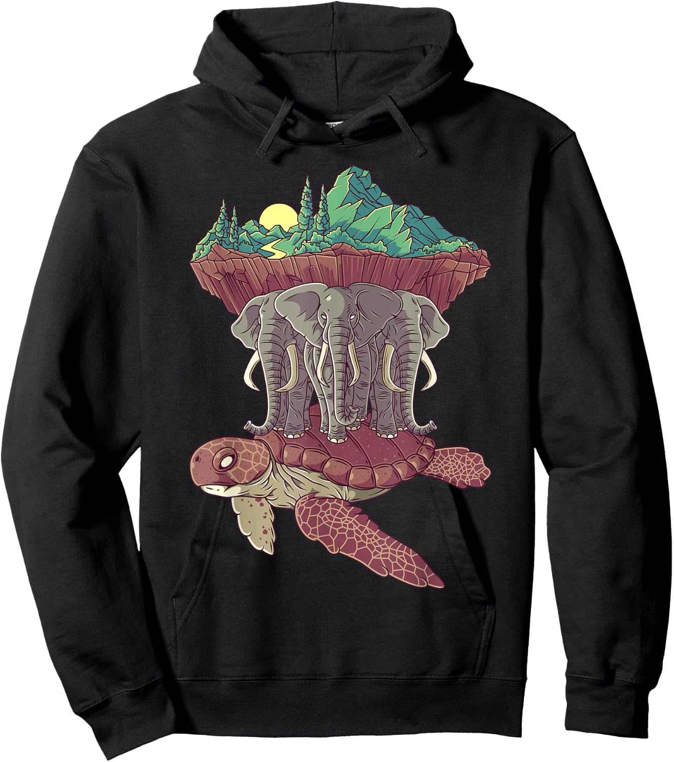 Flat Earth Society Conspiracy Theory Model Gift Hoodie - Hoodie | Black