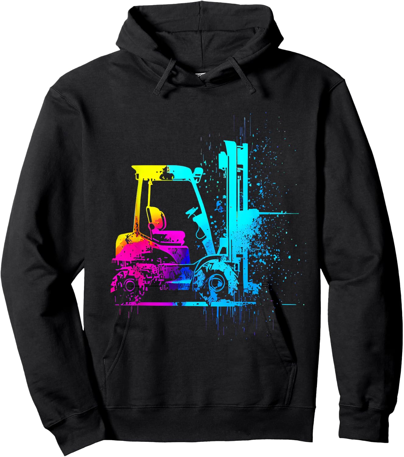 Forklift operator forklift driver warehouse clerk gift Hoodie - Hoodie | Black