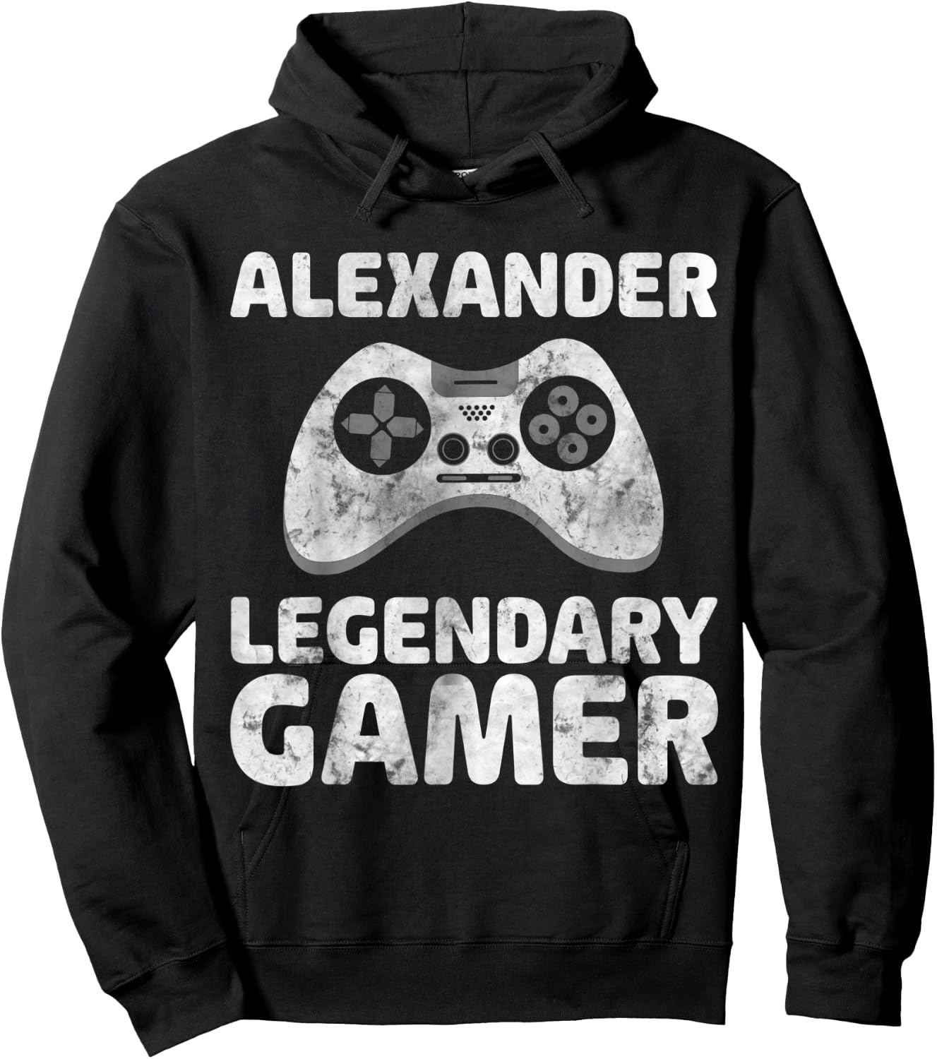 Personalized Legendary Gamer Shirt Alexander Name Gamer Hoodie - Hoodie | Black
