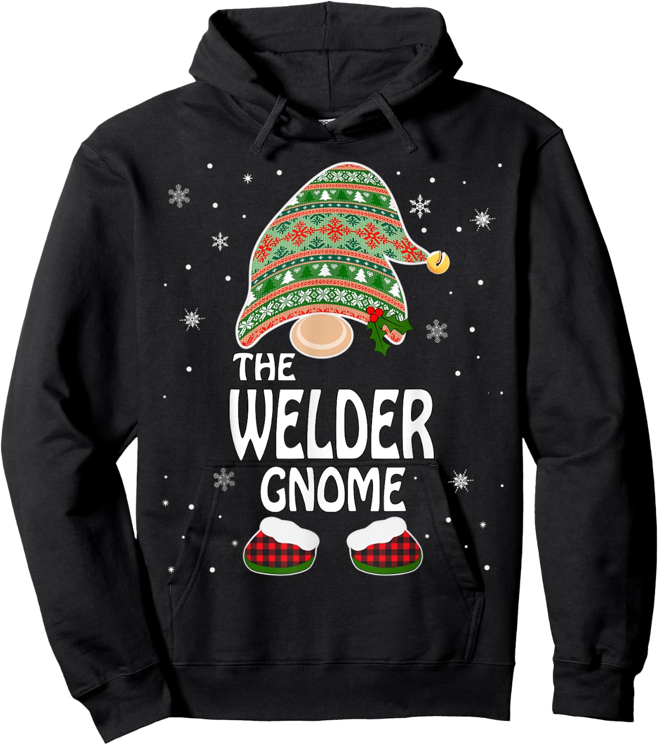 Funny Matching Family Costumes The Welder Gnome Christmas Hoodie - Hoodie | Black