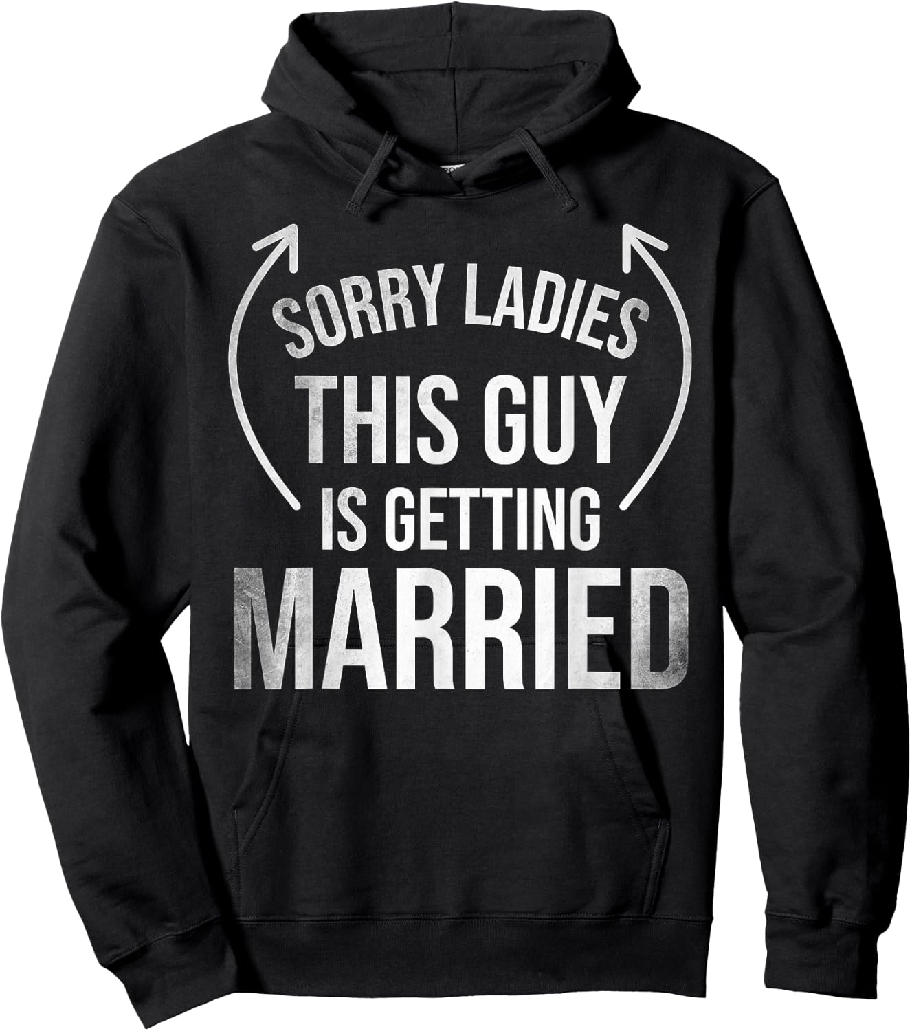 Groom Funny Bachelor Supplies Clothes Party Wedding Hoodie - Hoodie | Black