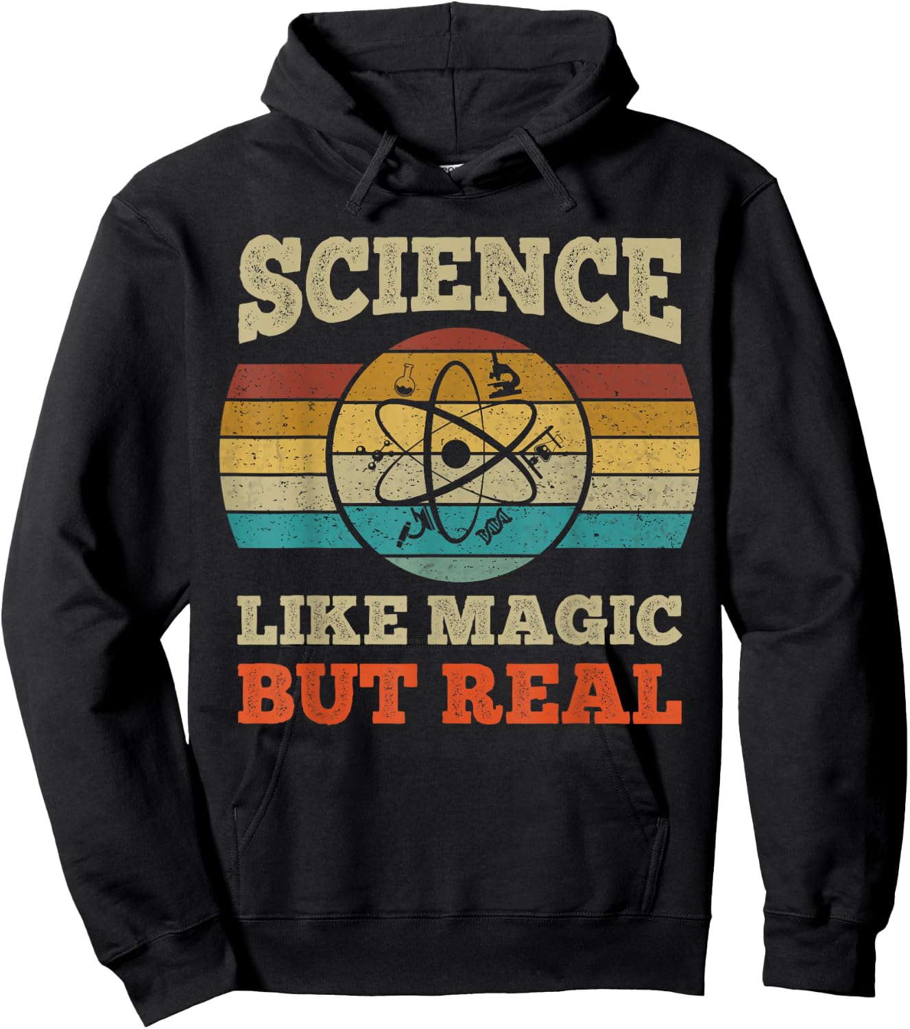 Science Like Magic But Real Shirt Science Teacher Geek Nerd Hoodie - Hoodie | Black