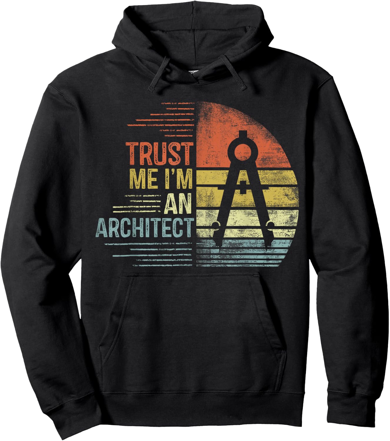 Trust Me I'm An Architect Gifts Funny Architecture Design Hoodie - Hoodie | Black