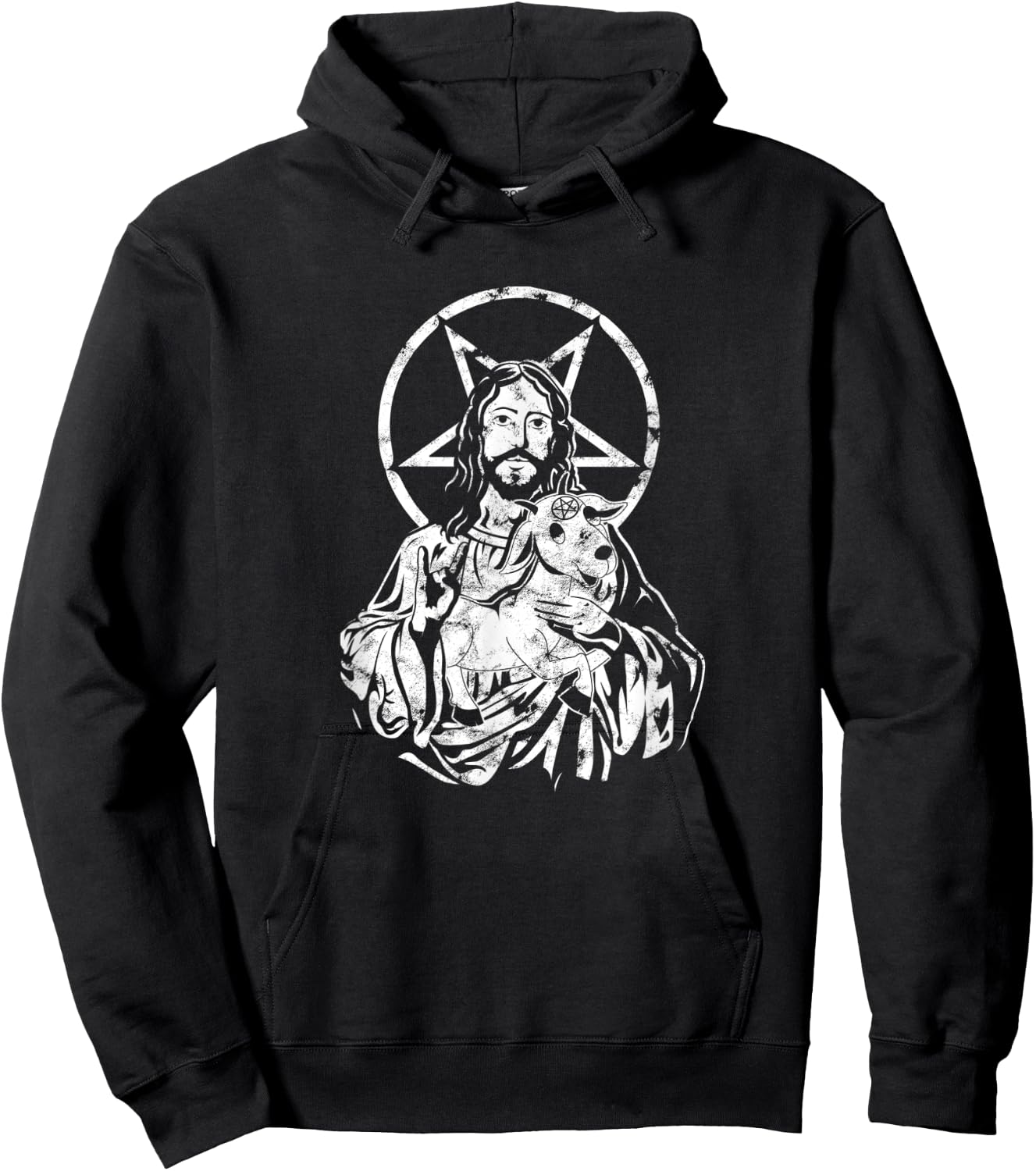 Blackcraft Jesus Satan Baphomet Goat Atheist - Anti Religion Hoodie - Hoodie | Black