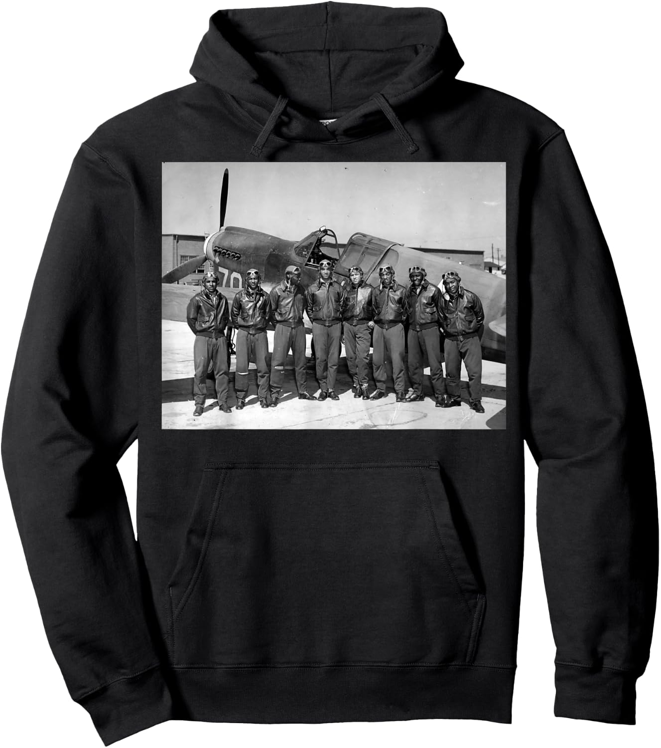 Retro Black Airmen Black History World War 2 Tuskegee Pilots Hoodie - Hoodie | Black