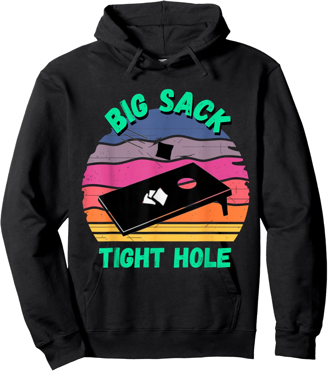 Funny Cornhole | Cornhole Accessories Jerseys Hoodie - Hoodie | Black