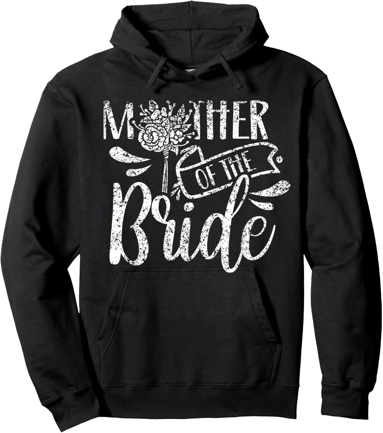 Mother Of The Bride Bachelorette Cute Party Wedding Mom Hoodie - Hoodie | Black