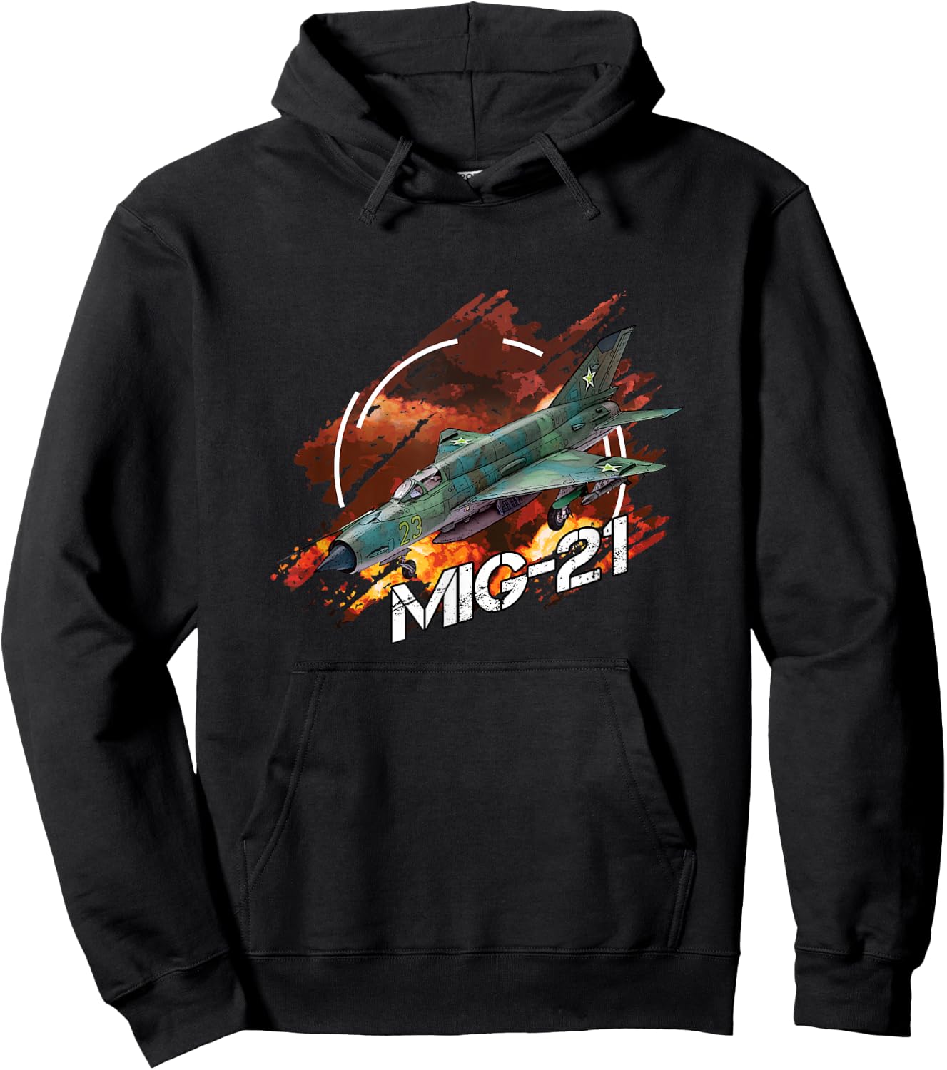 Russian Fighter Shirt Gift Mig 21 Hoodie - Hoodie | Black