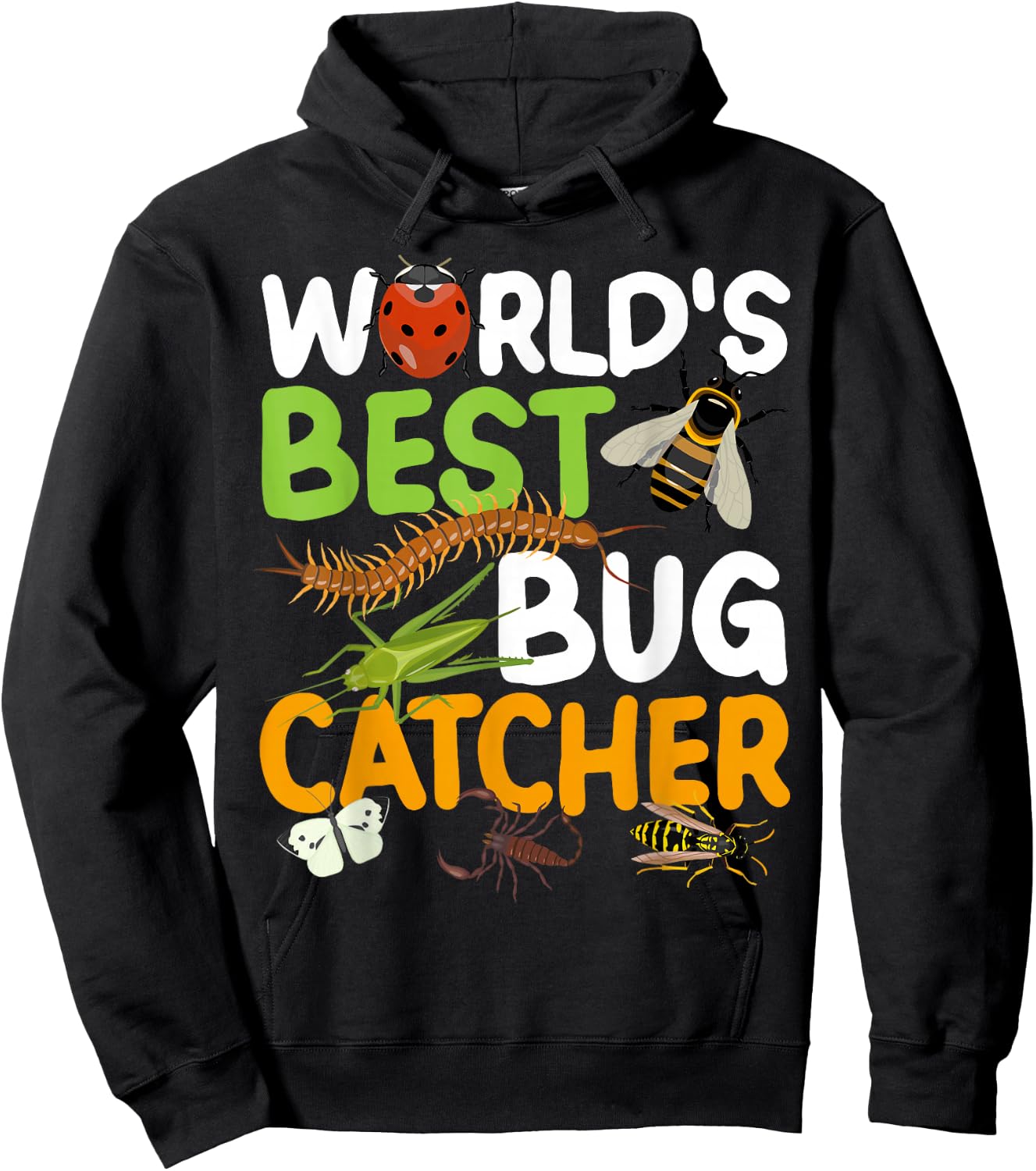 World's Best Bug Catcher Entomology Insect Catching Hoodie - Hoodie | Black