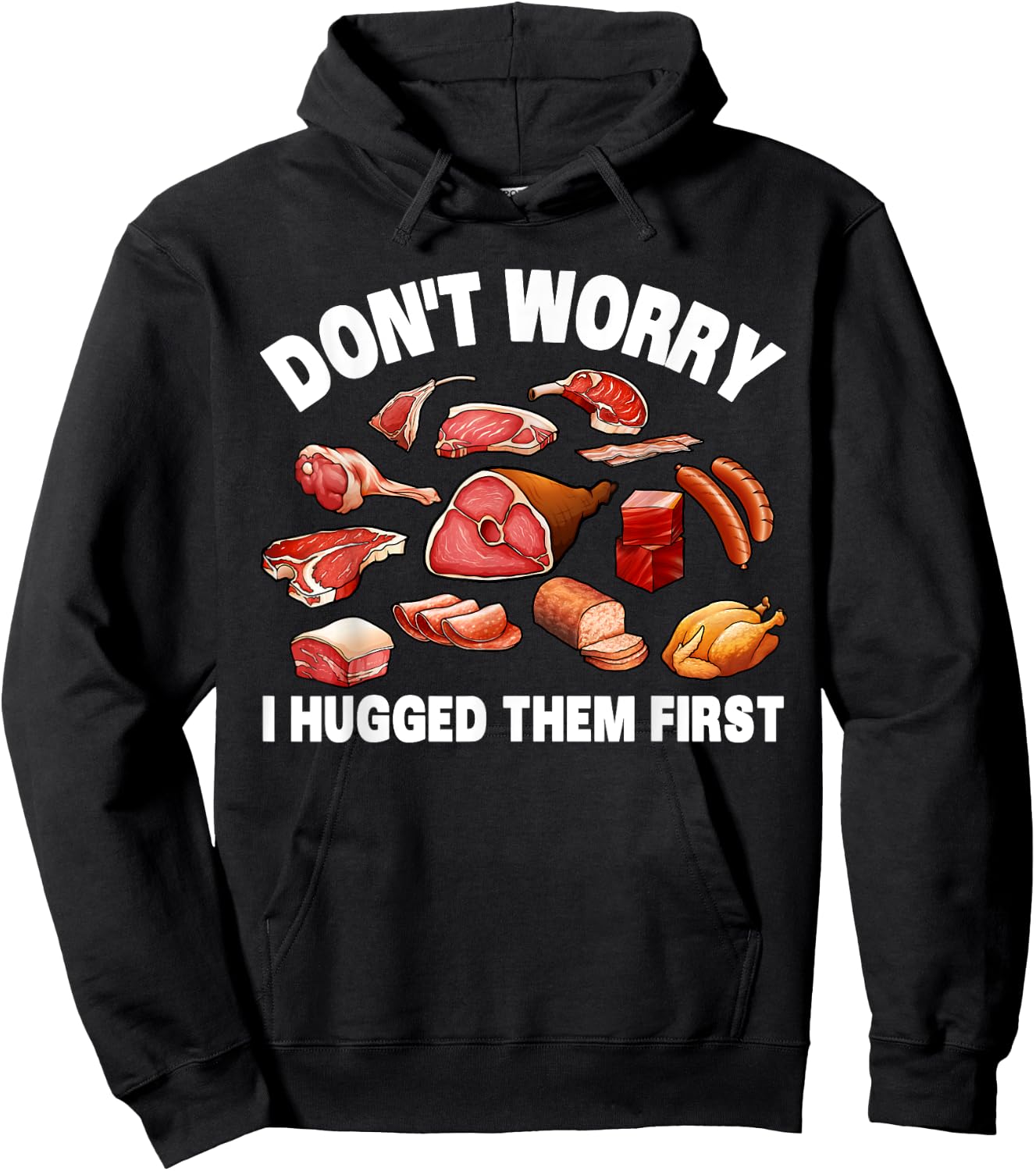 Funny Butcher Women Animal Slaughter Meat Cutter BBQ Hoodie - Hoodie | Black