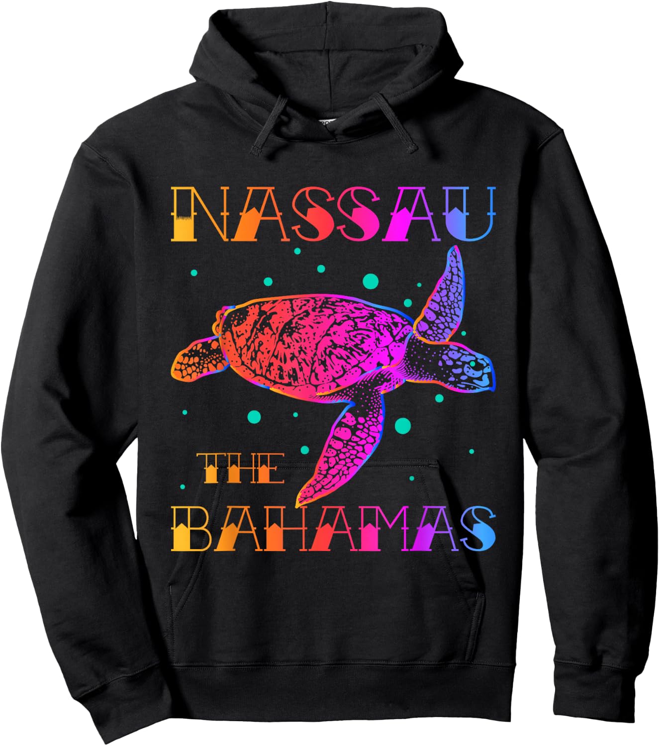 Nassau Bahamas Shirt Sea Turtle Bahamas Souvenirs Bahamas Hoodie - Hoodie | Black