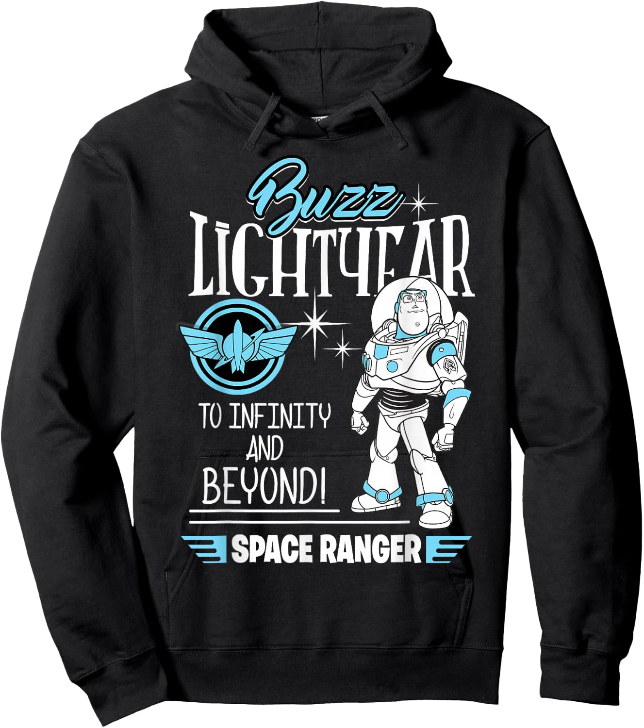 Disney Pixar Toy Story Retro Buzz Lightyear Space Ranger Hoodie - Hoodie | Black
