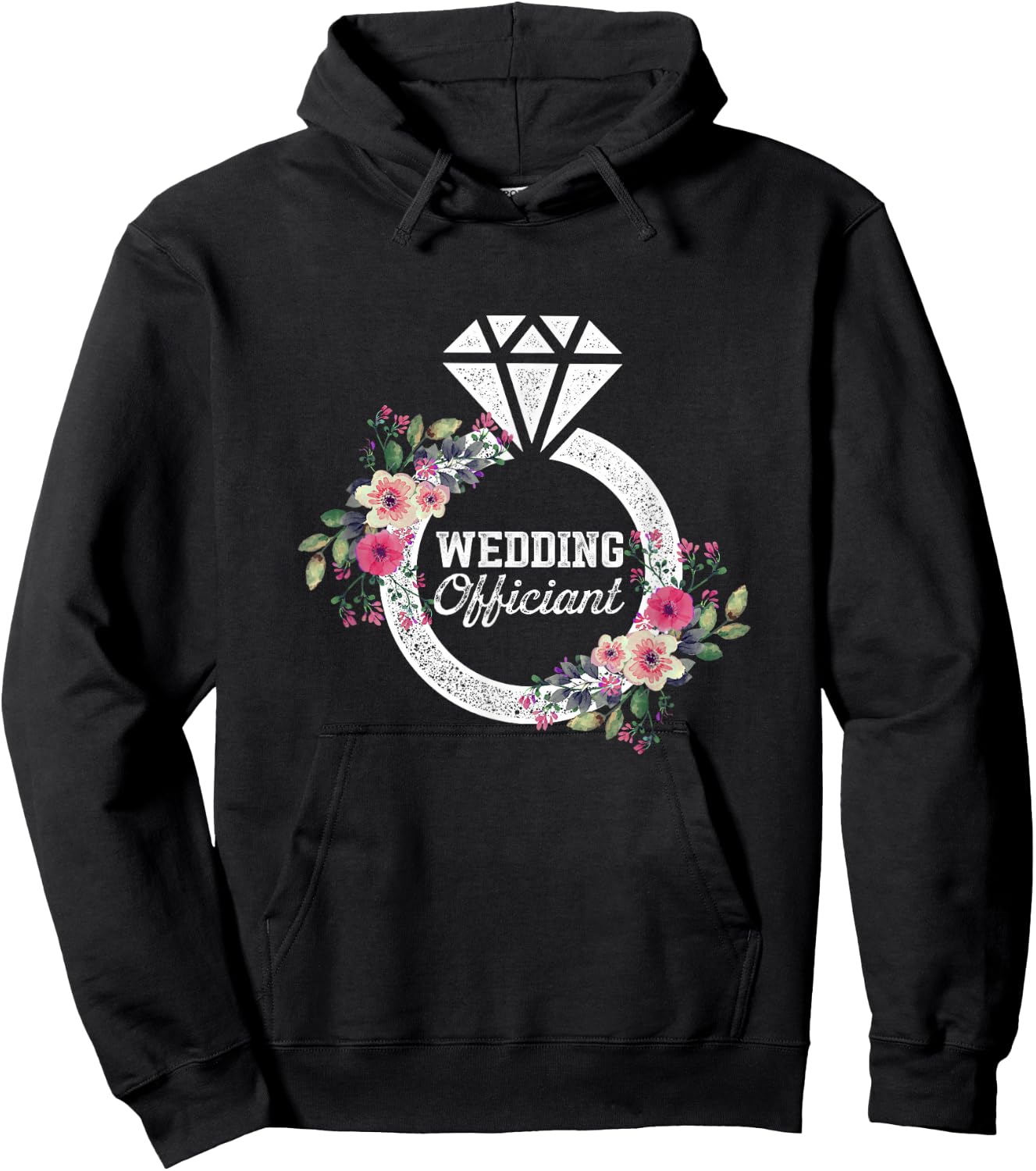Wedding Officiant Art USA Internet Ordained Minister Gift Hoodie - Hoodie | Black