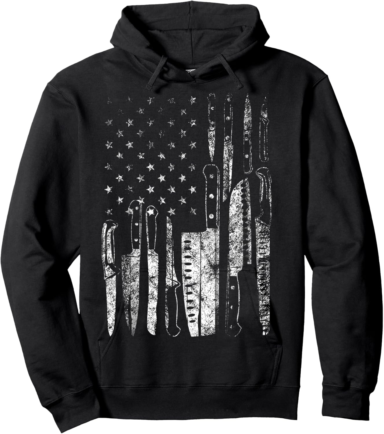 American Flag Chef Knife Set Collector Hoodie - Hoodie | Black
