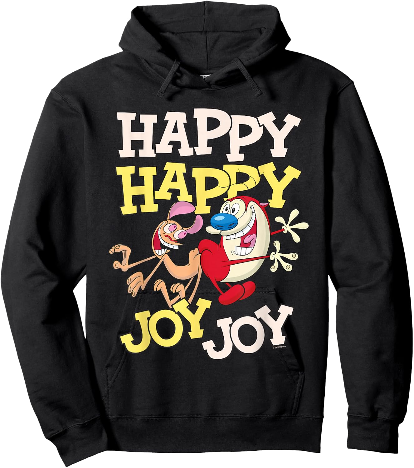 Ren and Stimpy Happy Happy Joy Joy Dance Hoodie - Hoodie | Black