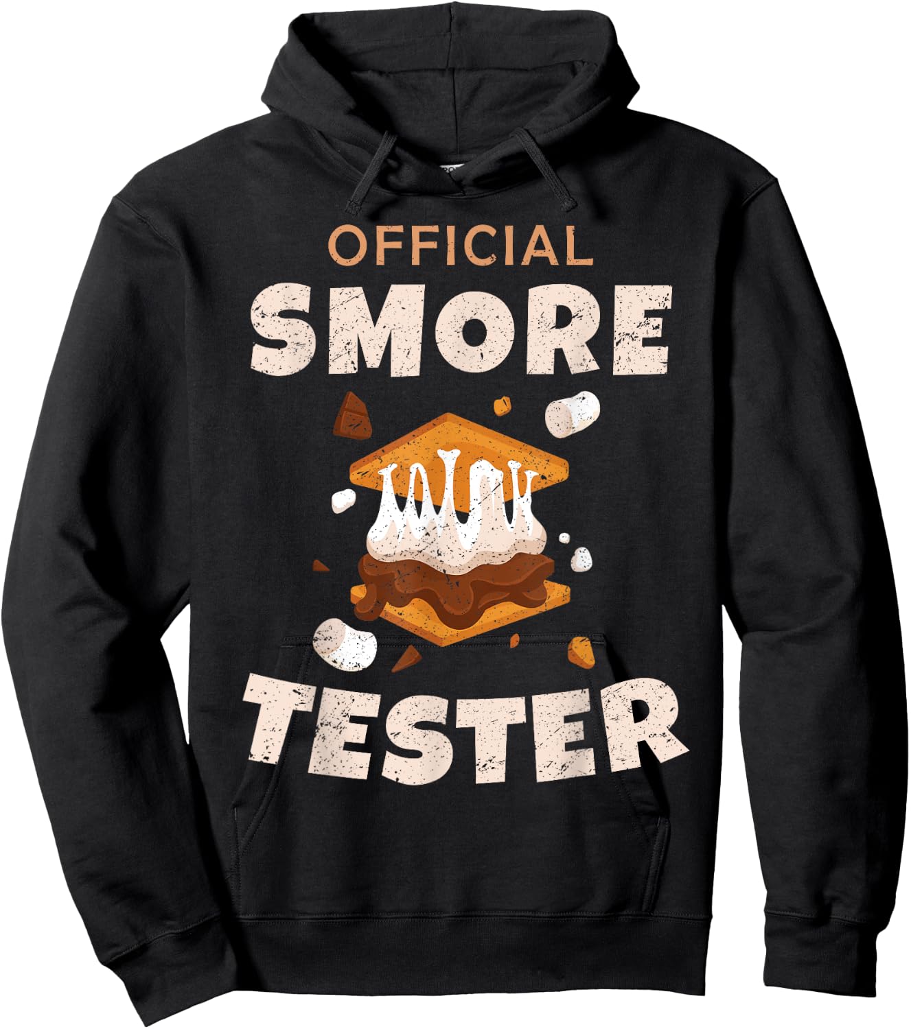 Camping Crew Official Smore Tester Marshmallows S'Mores 2025 Hoodie - Hoodie | Black