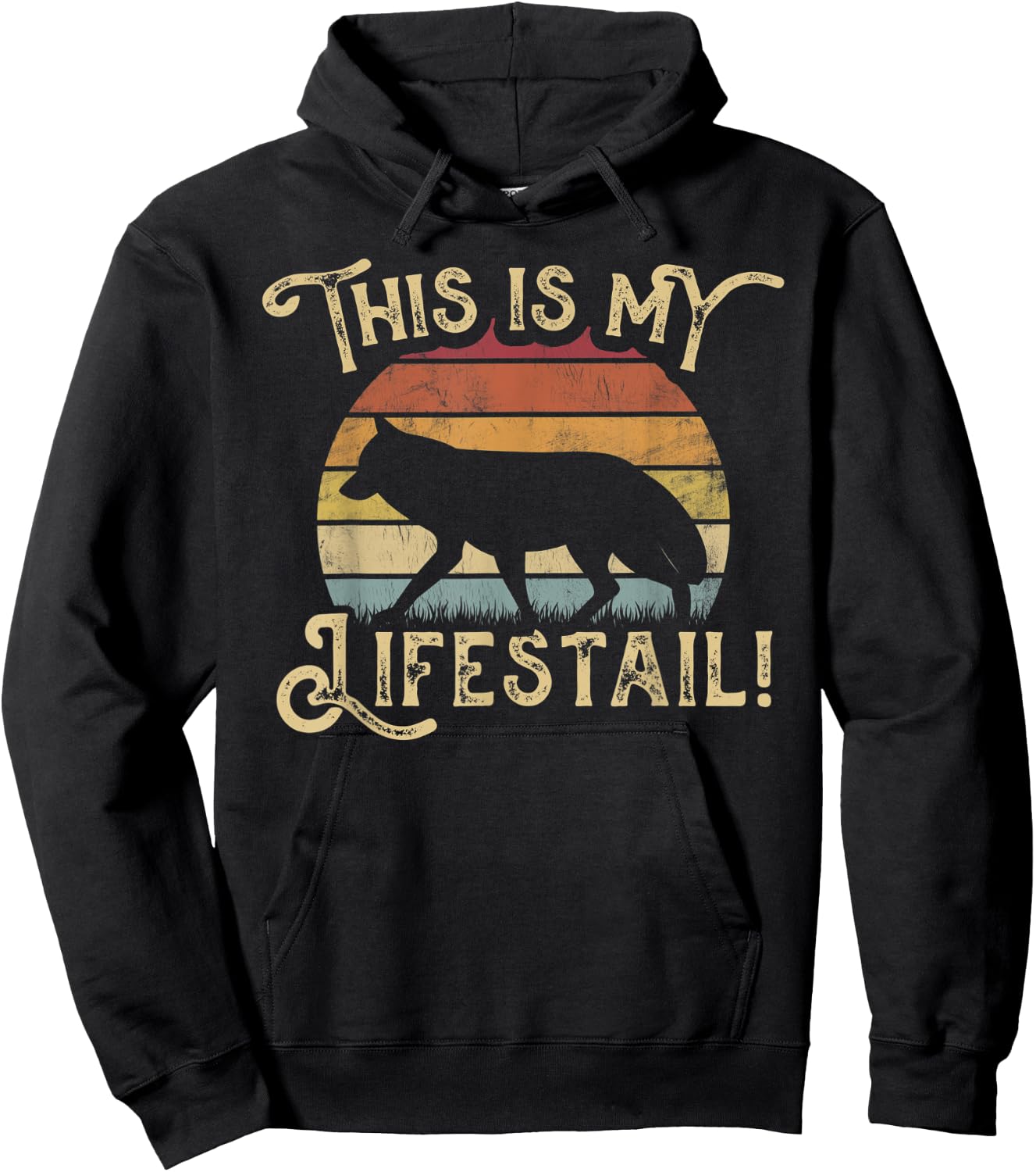 Fox Lover This is My Lifestyle Fox Puns Funny Foxes Hoodie - Hoodie | Black