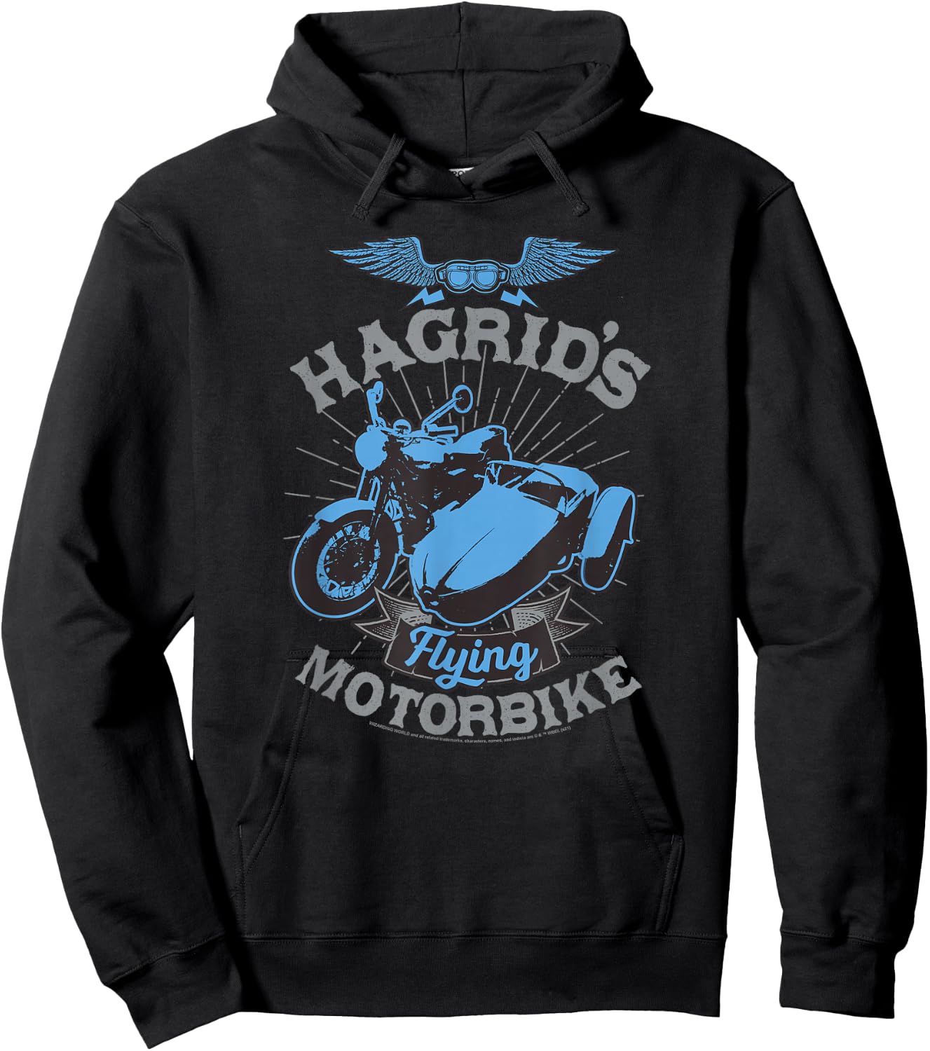 Harry Potter Hagrid's Flying Motorbike Small Hoodie - Hoodie | Black