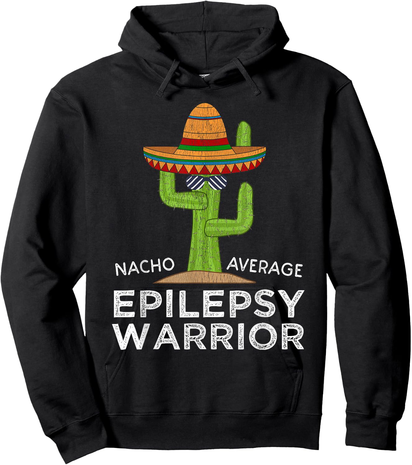 Funny Awareness Epilepsy Warrior Hoodie - Hoodie | Black