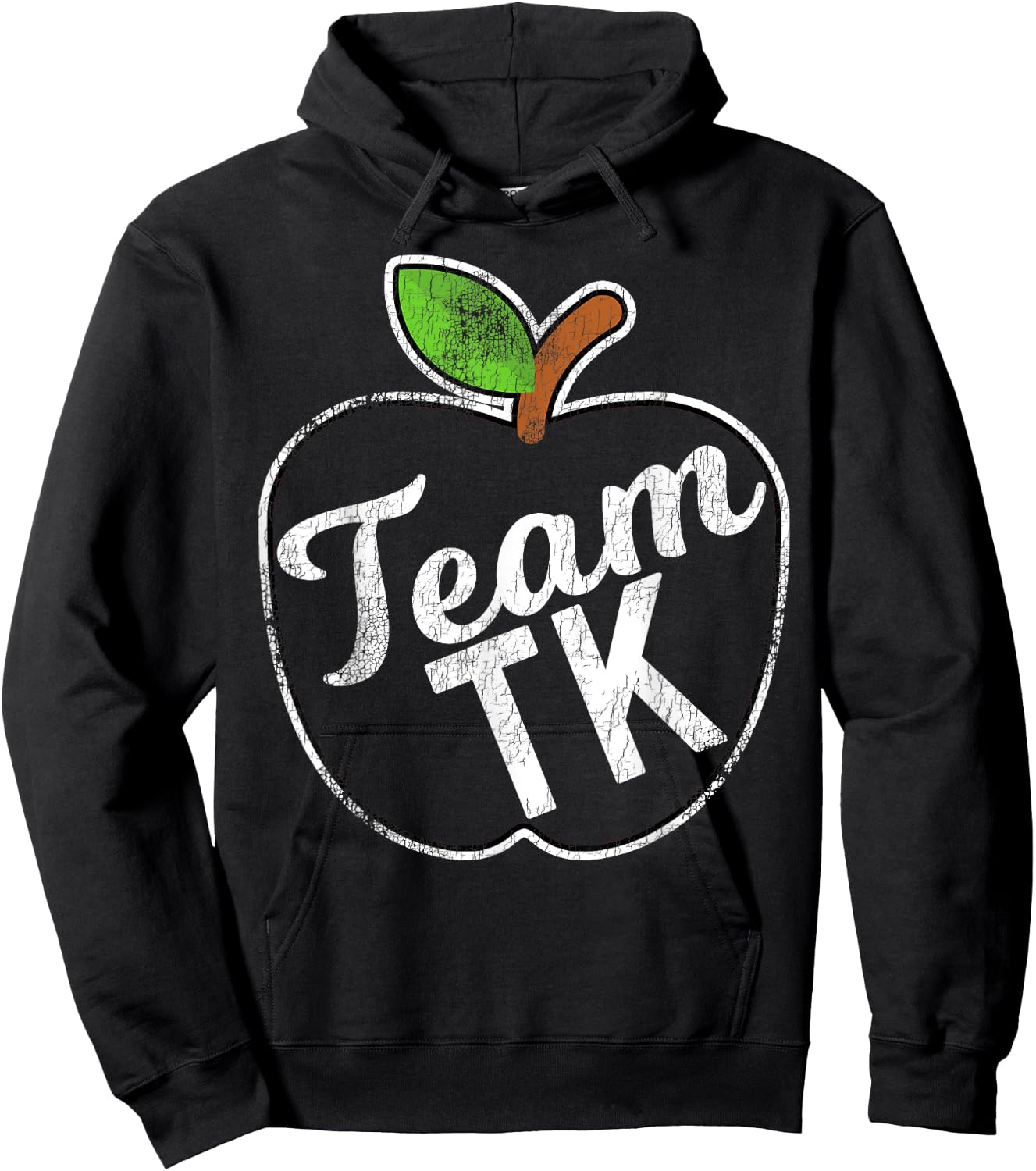 Team TK Transitional Kindergarten Apple Hoodie - Hoodie | Black
