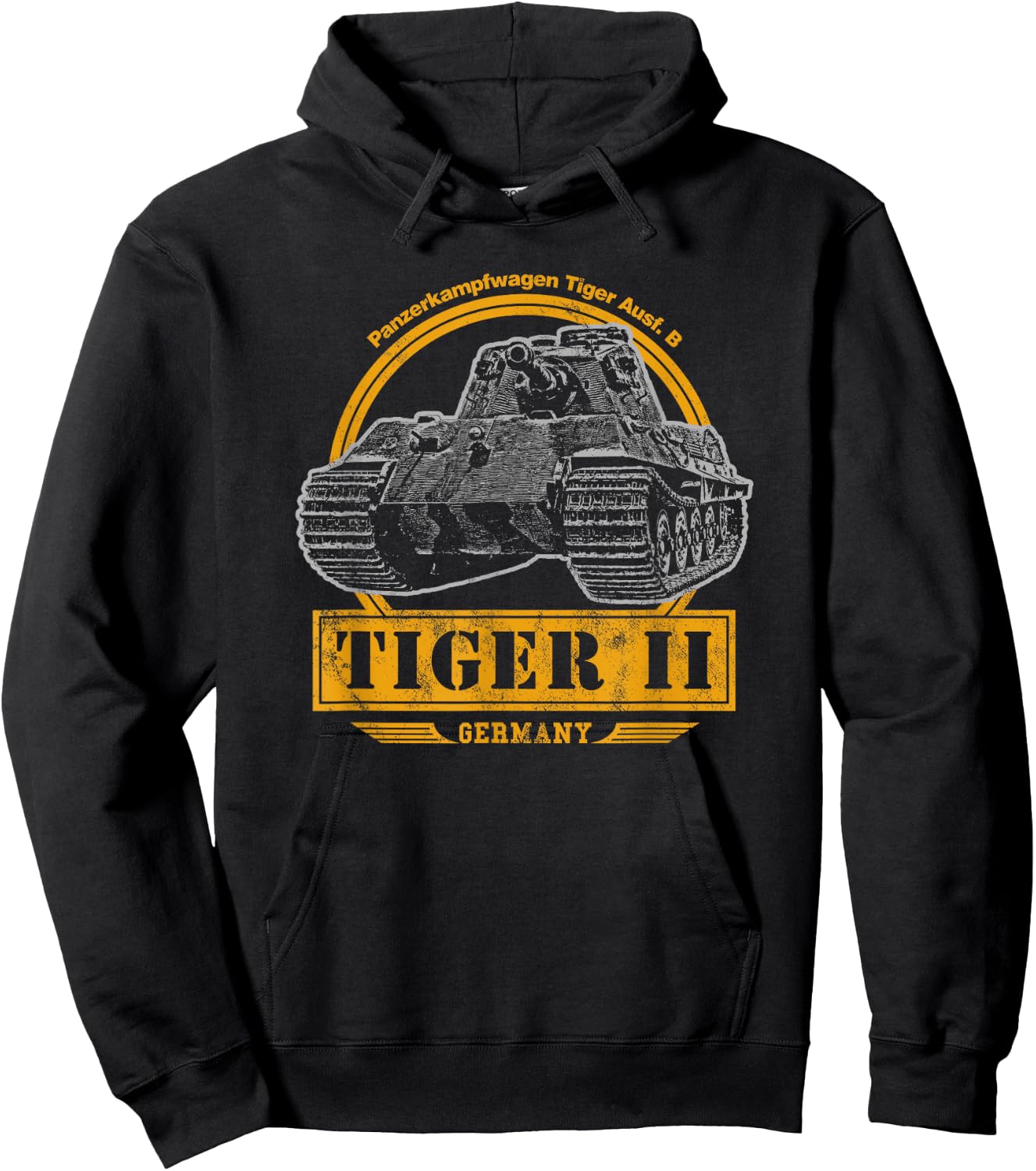 Tiger II - WW2 German Tank Hoodie - Hoodie | Black
