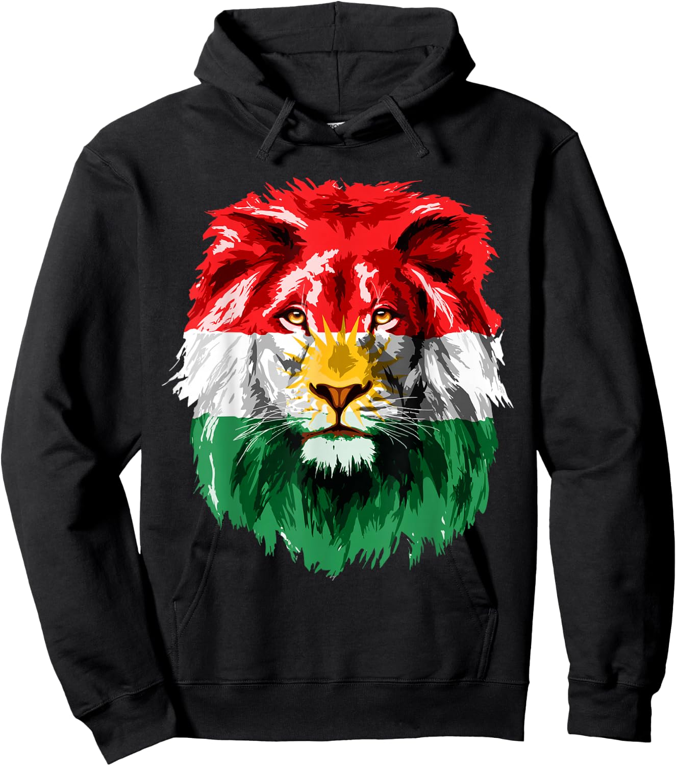 Kurdistan Flag Kurdish Kurds Lion Kurd Flag Hoodie - Hoodie | Black