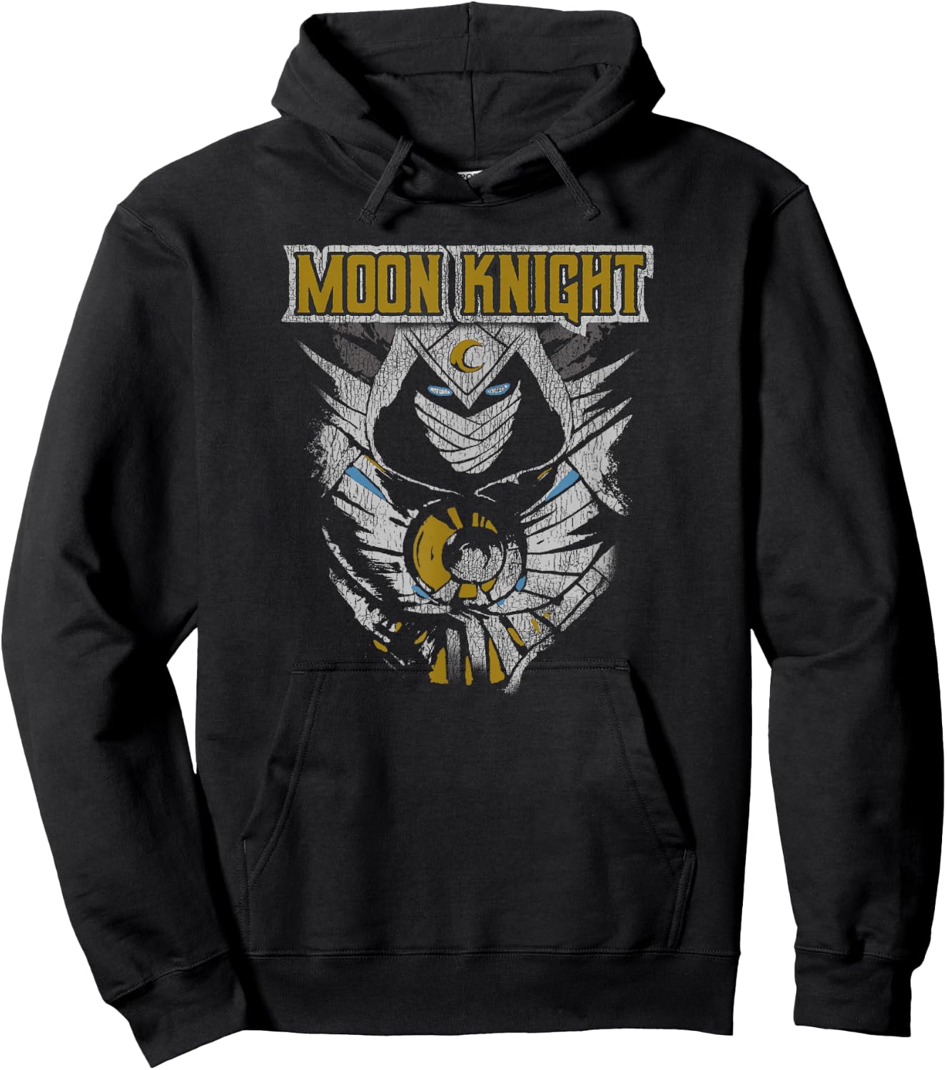 Marvel Moon Knight Distressed Poster Hoodie - Hoodie | Black