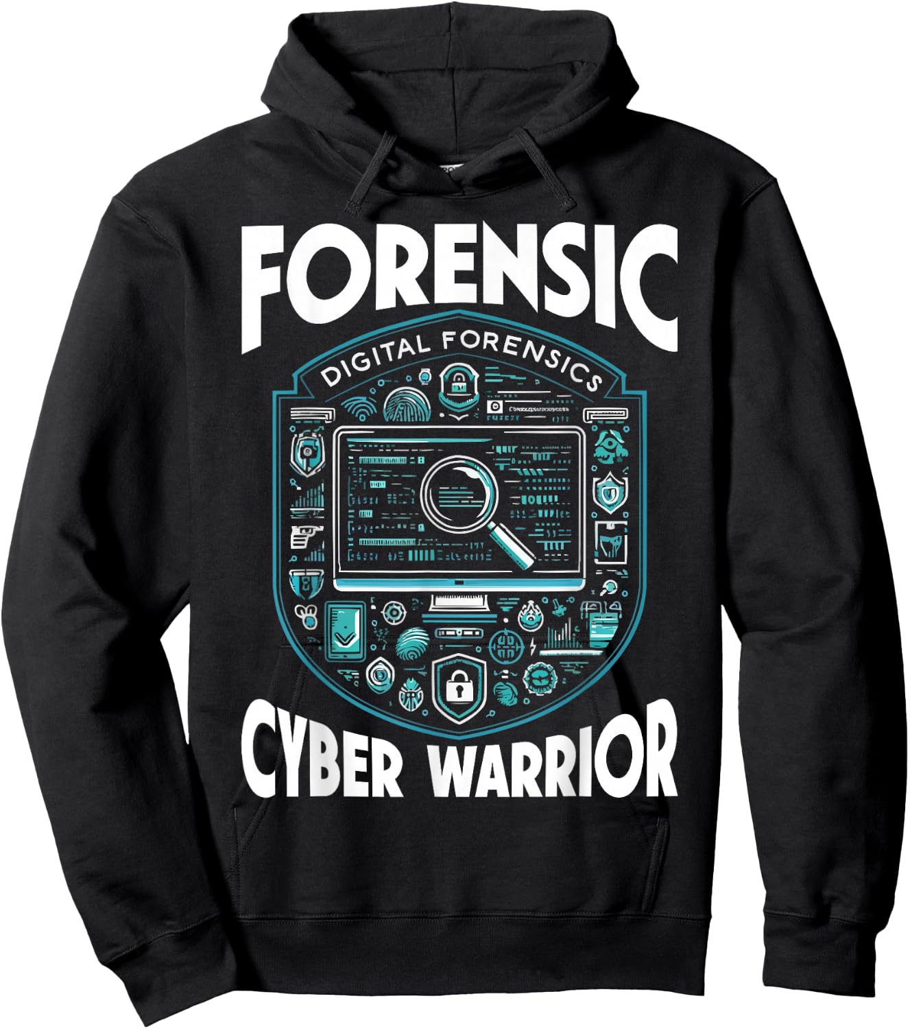 Digital Forensic Criminal Investigation Criminalistics Hoodie - Hoodie | Black