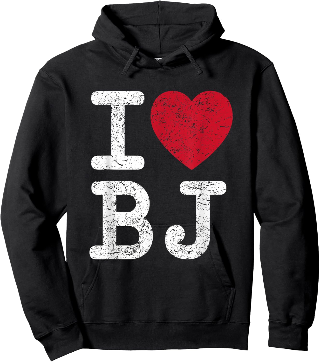 I love BJ Beijing China BJ Hoodie - Hoodie | Black